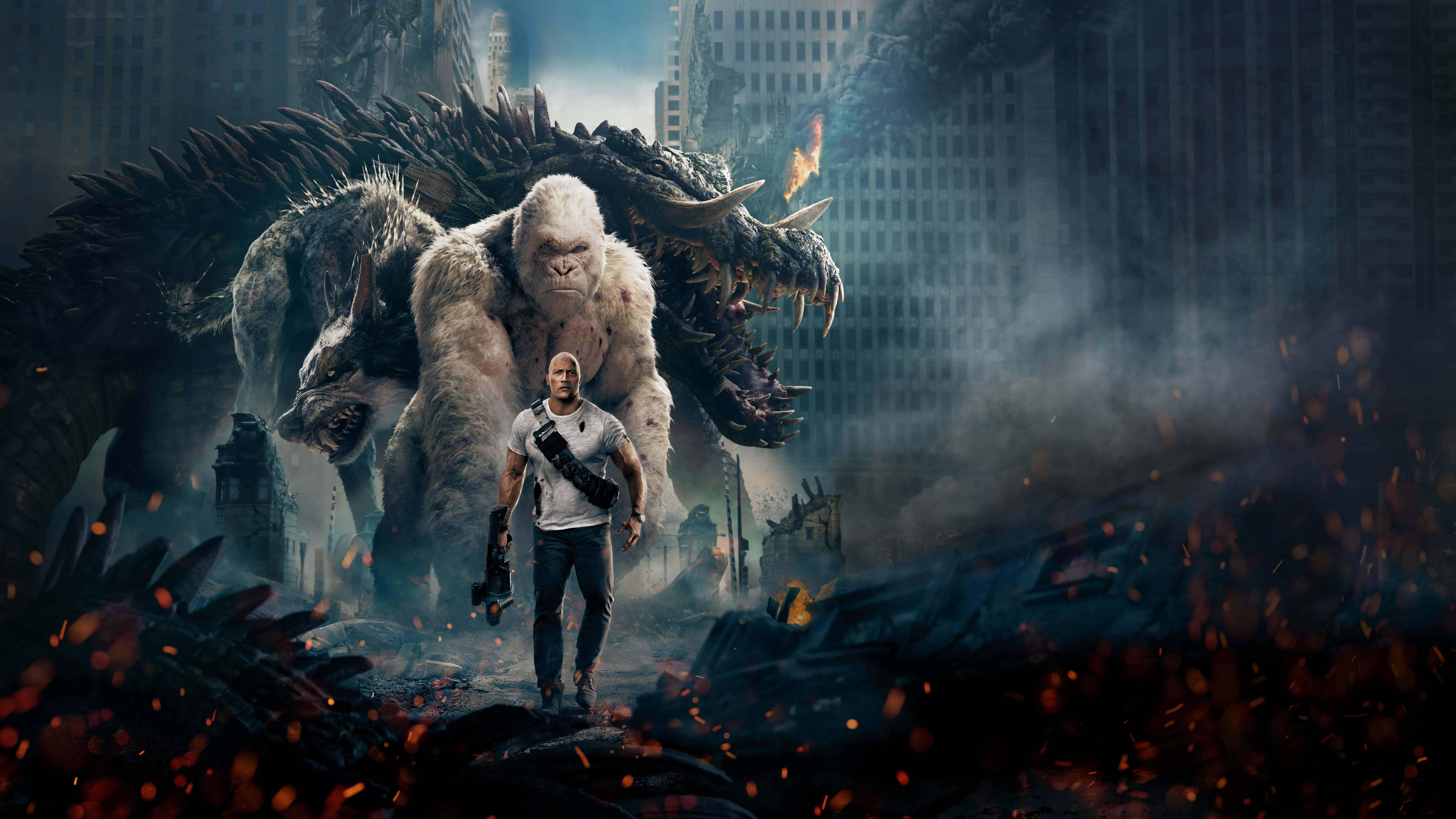 7680x4320 Free download Rampage Poster UHD 8K Wallpaper Pixelz 7680x4320