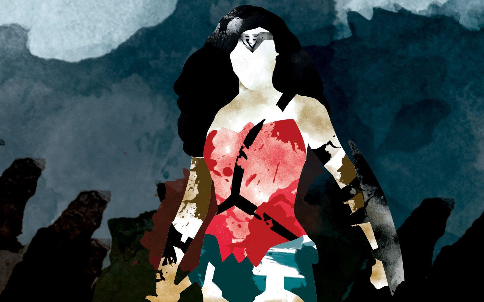 1680x1050 Wonder Woman Watercolor Art 1680x1050 Resolution HD 4k