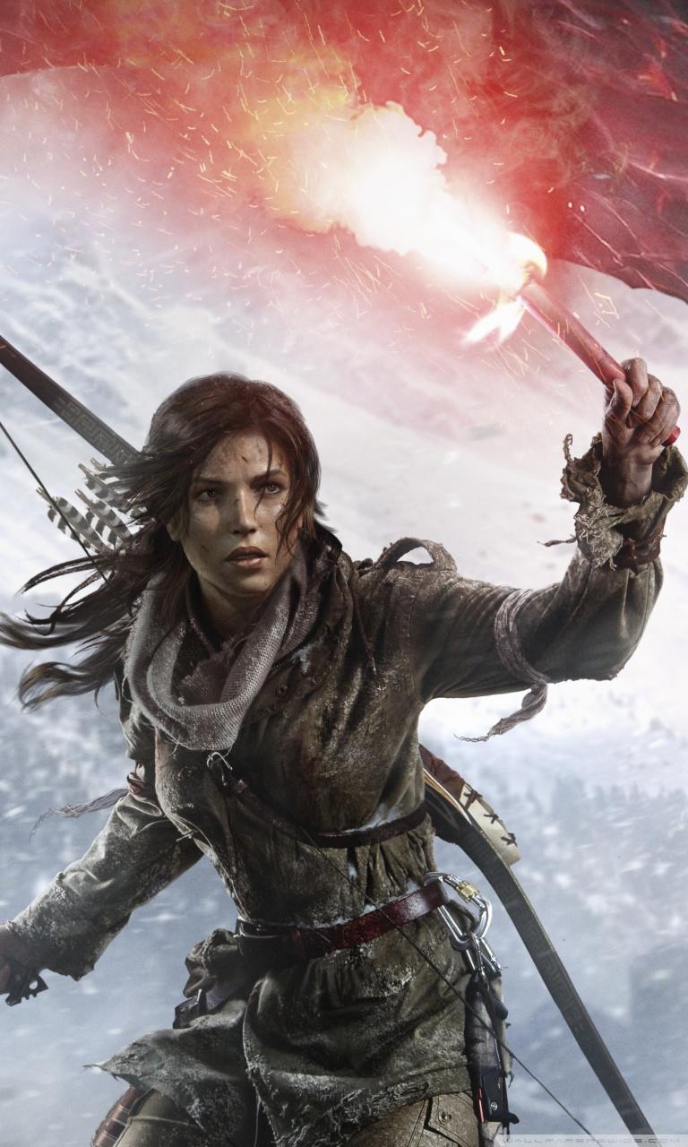 768x1280 Lara Croft Mobile Wallpaper