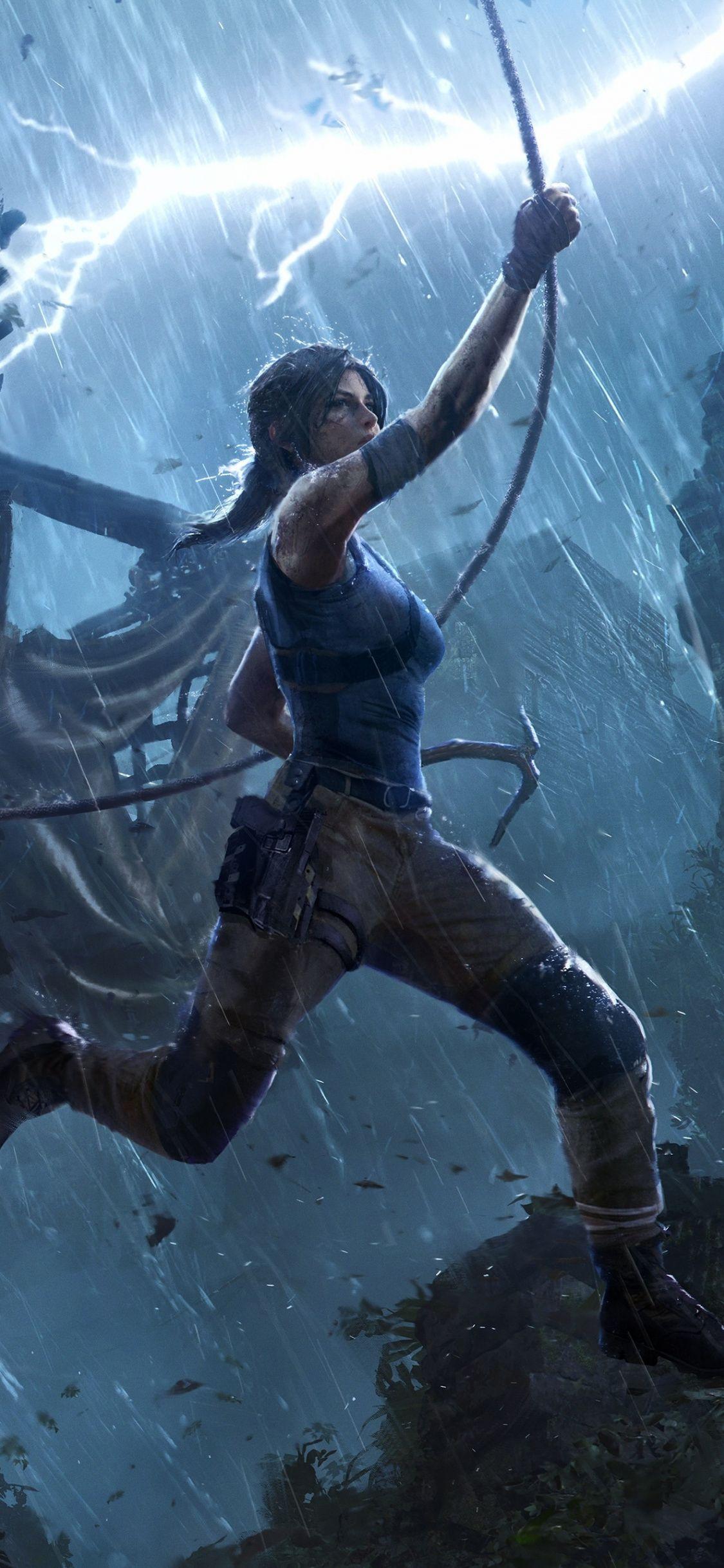 1125x2436 Download 1125x2436 wallpaper lara croft, shadow of the tomb raider