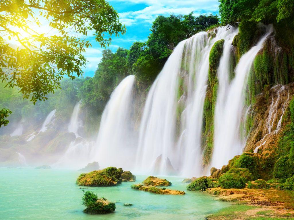 1024x768 Free download wallpaper Waterfalls Scenery Wallpaper 1024x768