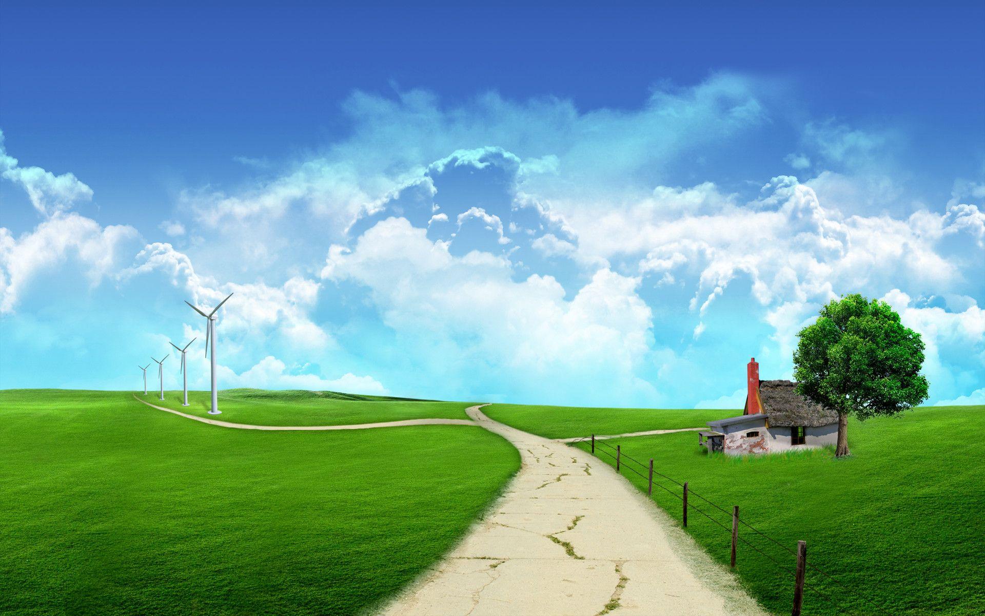 1920x1200 Animated Scenic Wallpaper