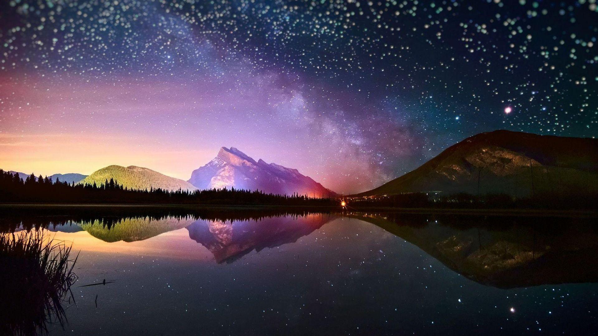 Hình nền Nền Phong Cảnh đêm Núi Nền, đêm, Mặt Trăng, Phong Cảnh Background  Vector để tải xuống miễn phí - Pngtree
