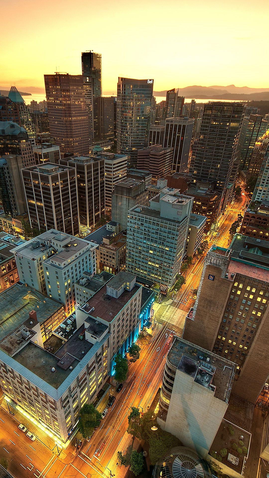 1080x1920 Downtown Vancouver iPhone Wallpaper HD