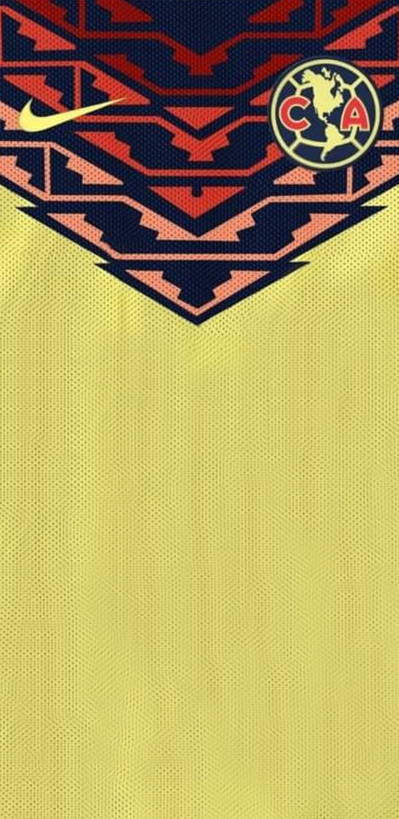 800x1643 Club america Futbol, Amarillo, mexico, Cremas, aguilas, Clubamerica, Jersey, HD phone wallpaper