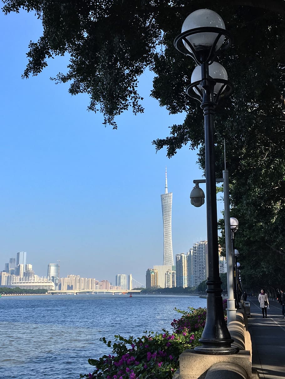 910x1213 HD Wallpaper: Guangzhou, China, Sun Yat Sen University, Canton Tower, Pearl River