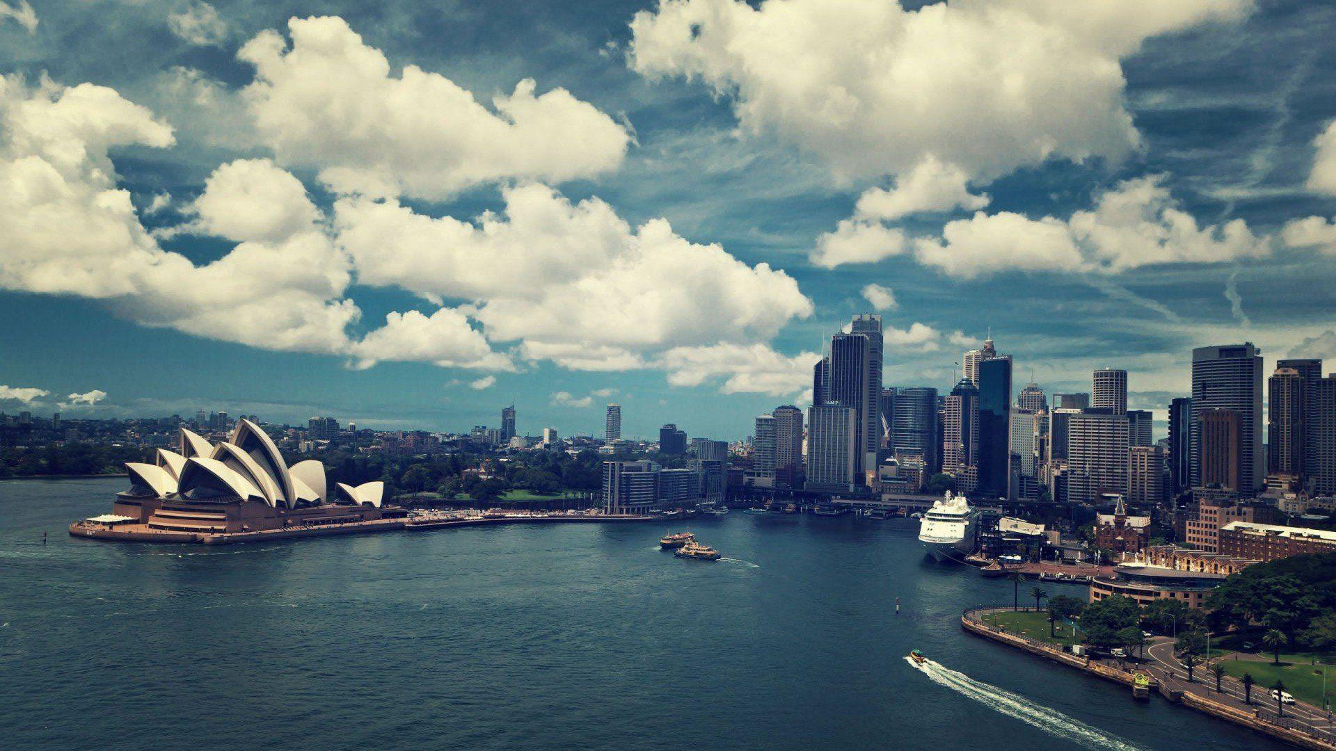 1920x1080 cityscape, Sydney Opera House, Sydney, Australia HD Wallpaper