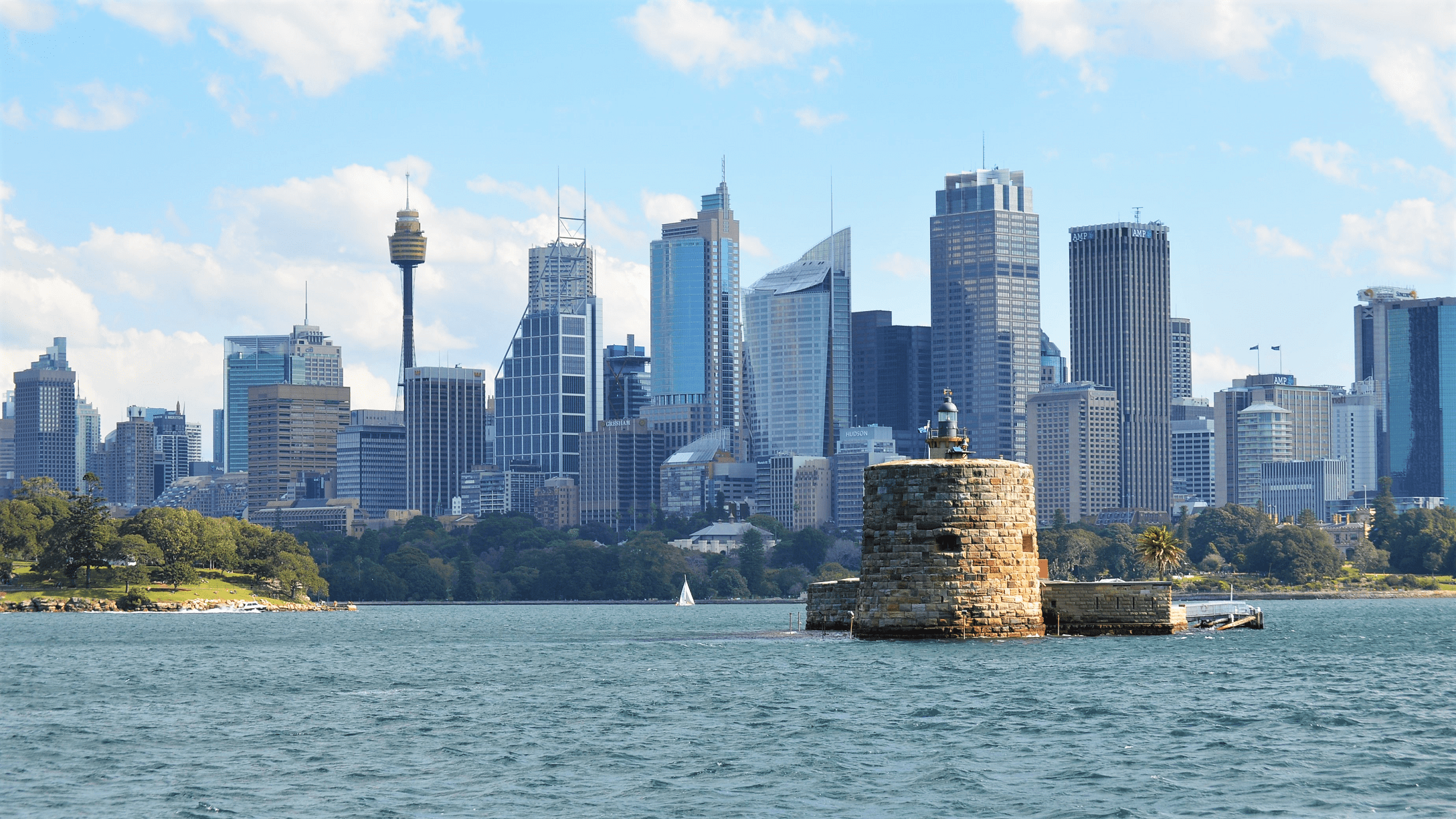 2176x1224 Sydney City and Fort Denison, Australia HD Wallpaper. Background