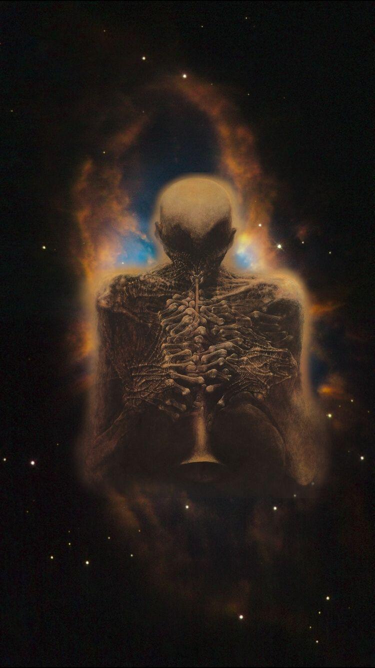 750x1334 Zdzisław Beksiński in Space (edit). Zdzisław beksiński, Beksiński, Nightmares art