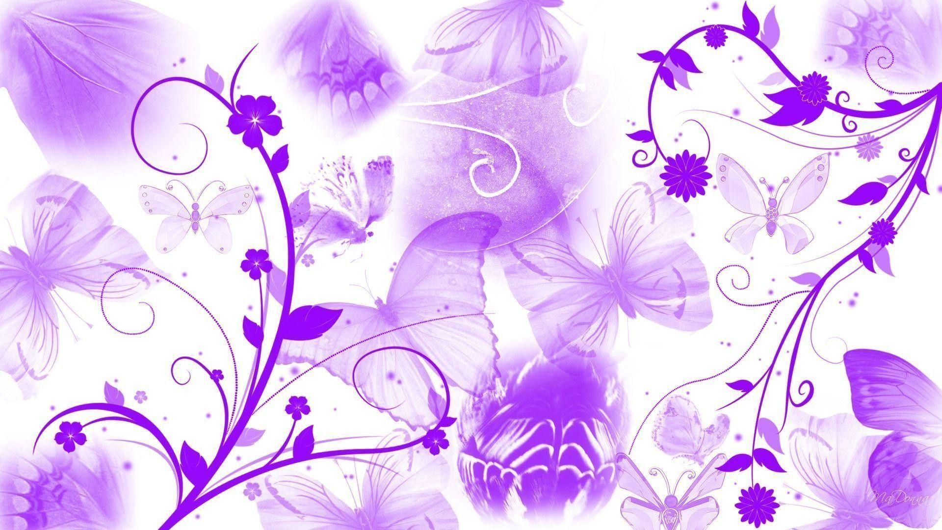 1920x1080 Purple and White Background
