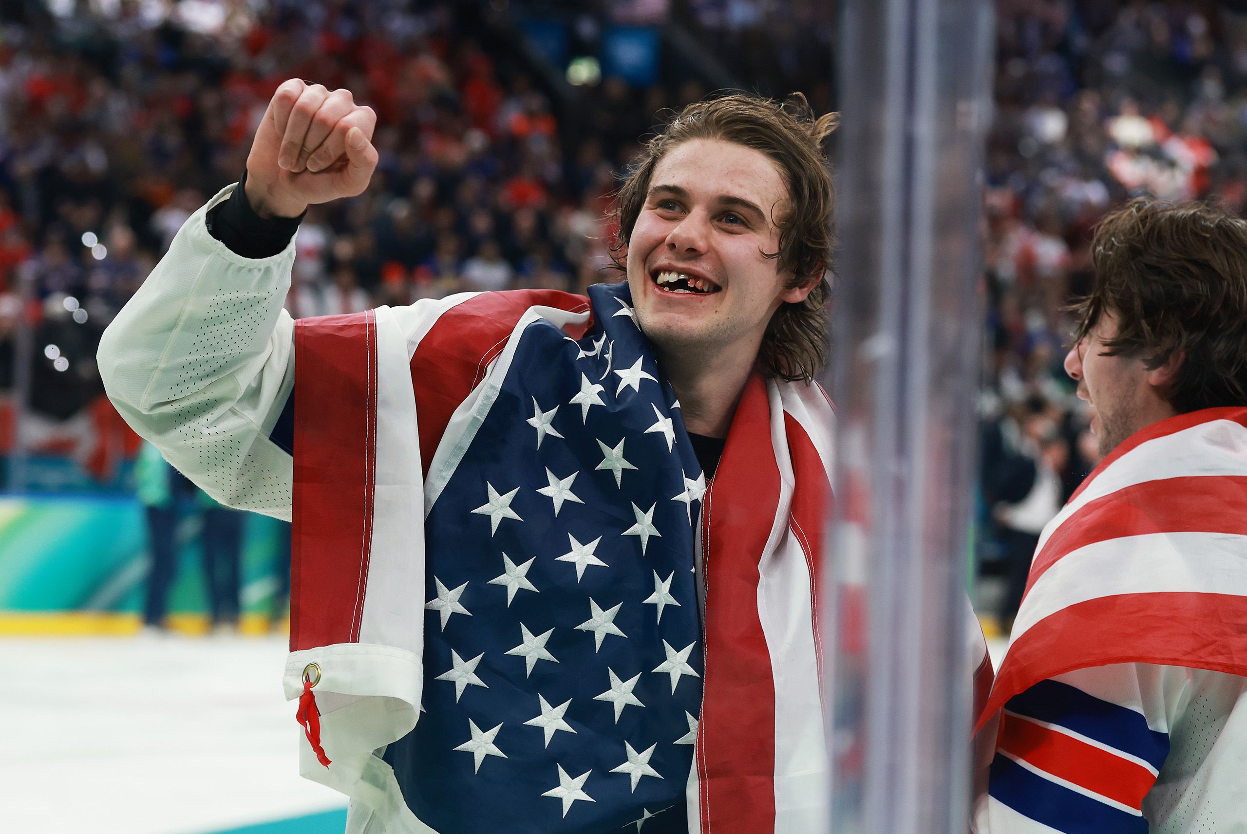 2560x1713 Jack Hughes after winning Gold Medal in the Olympics in 2026