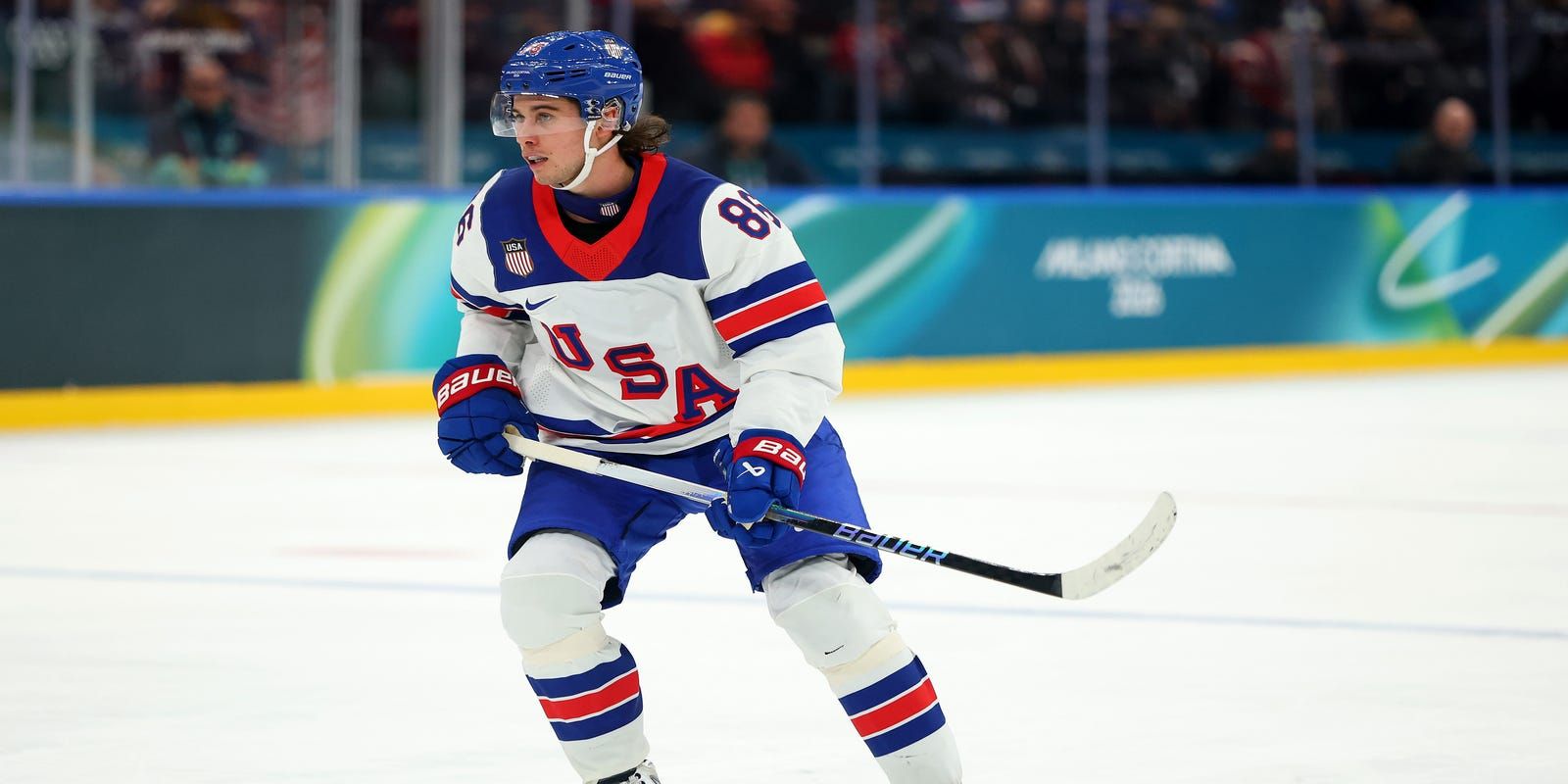 1600x800 Jack Hughes of Team USA and the New Jersey Devils
