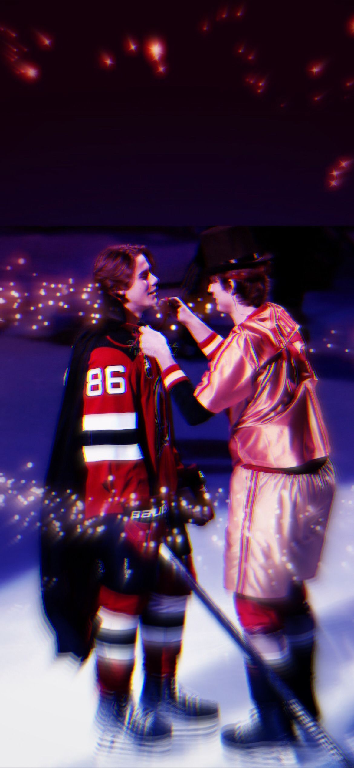 1170x2532 Wallpaper • Jack Hughes & Trevor Zegras (2022 Nhl All Star) + Various Styles (iphone 12) Requested Credits