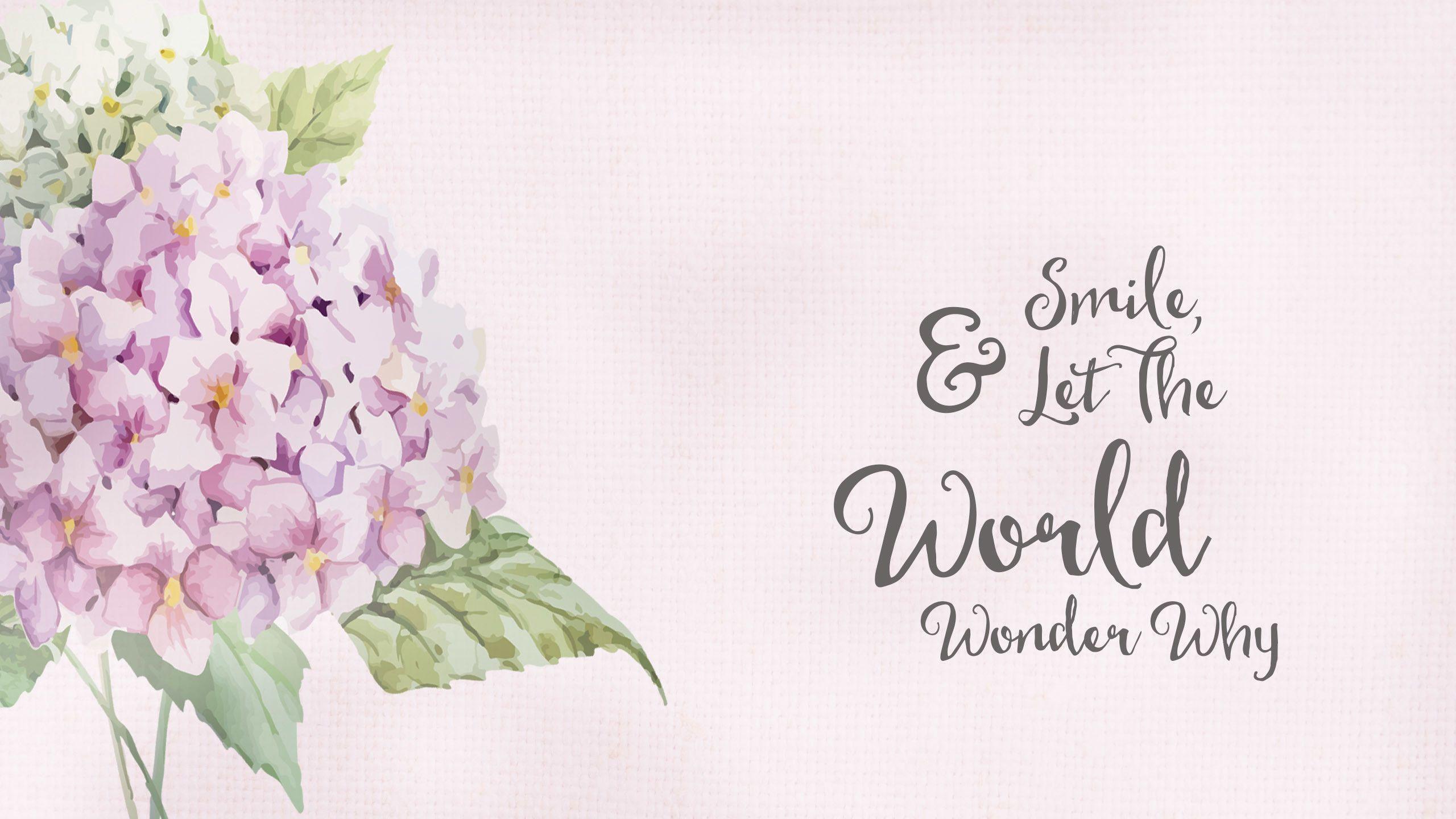2560x1440 Watercolor Flowers Wallpaper