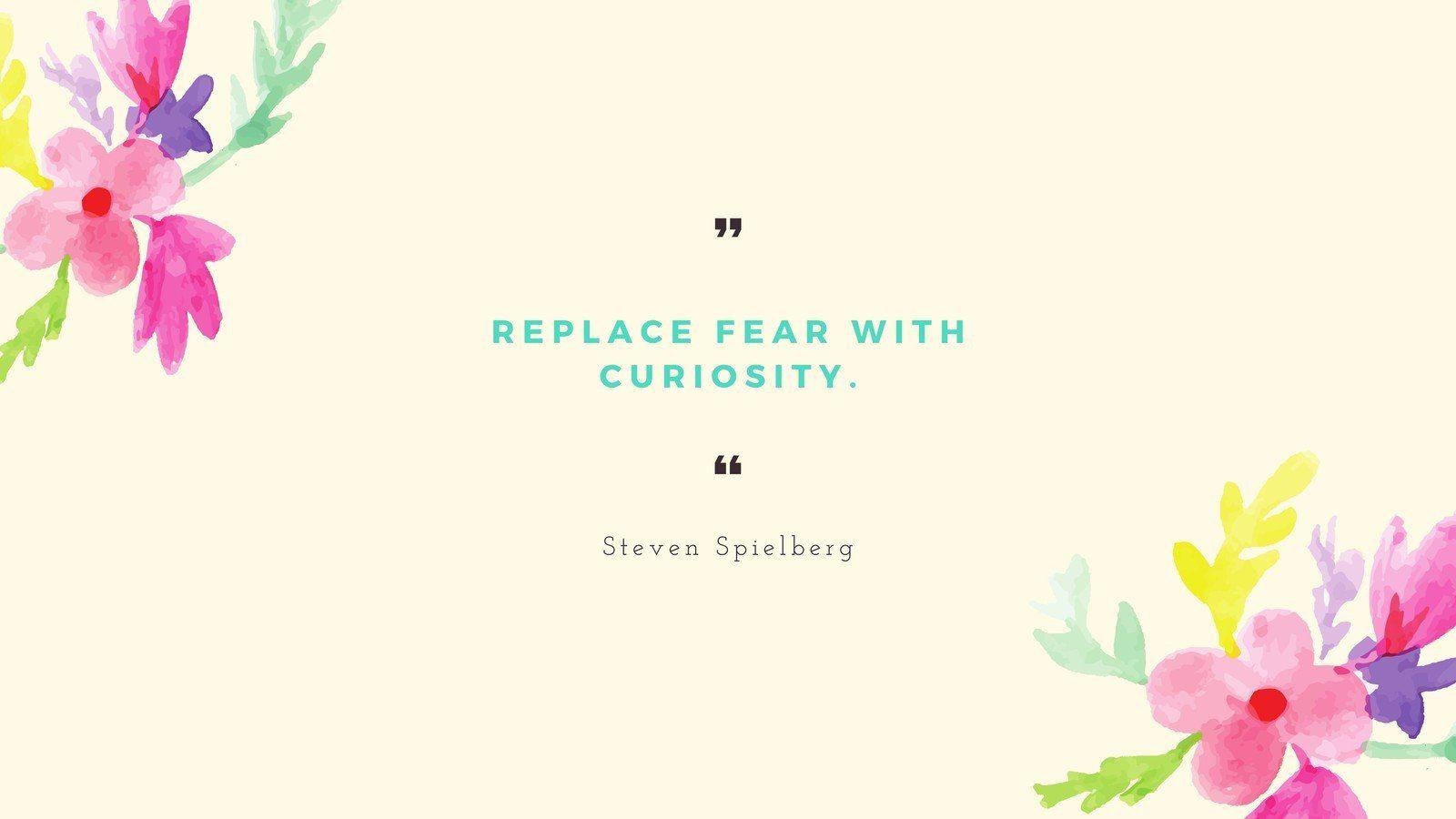 1600x900 Green Plants Floral Watercolor Motivational Desktop Wallpaper