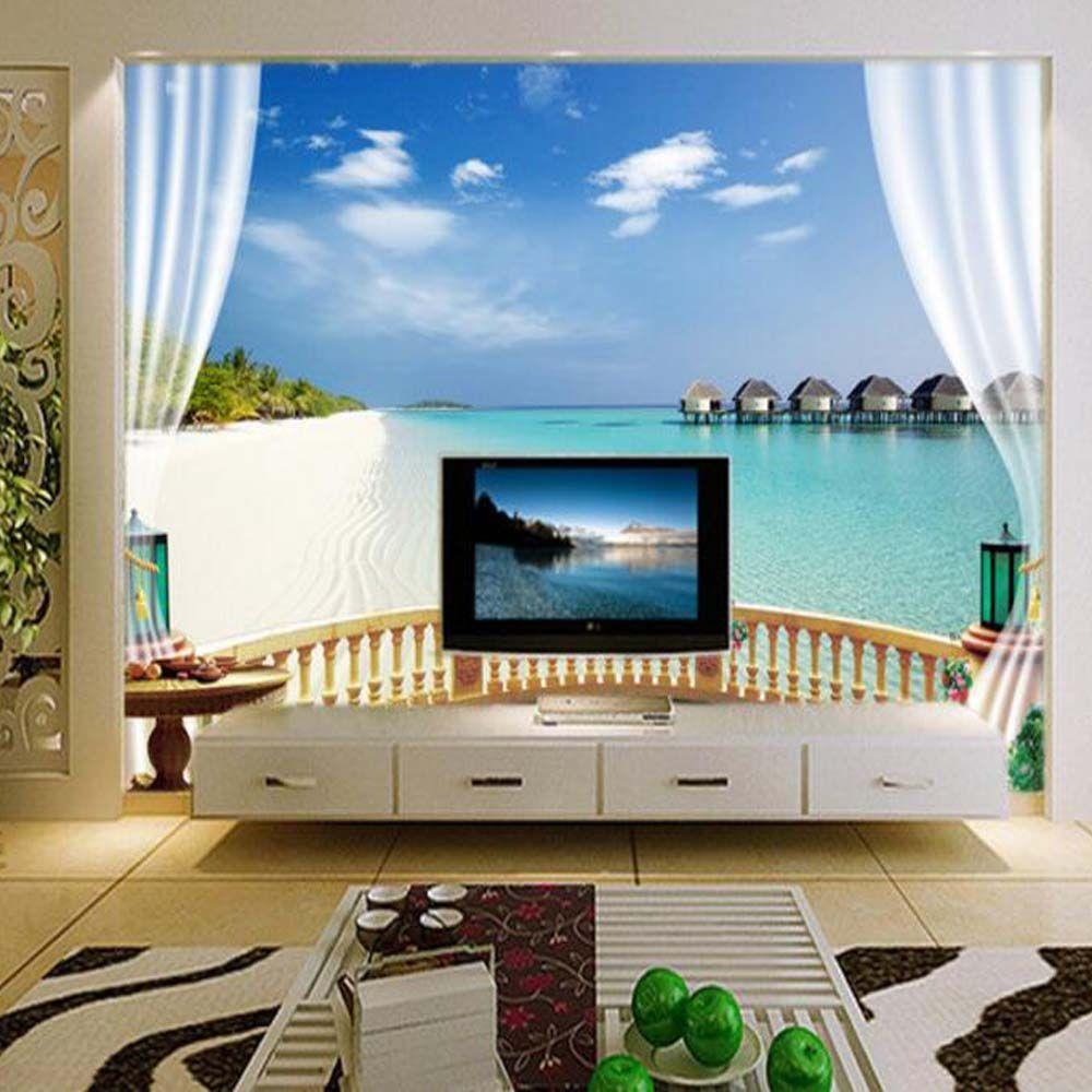 1000x1000 Find More Wallpaper Information about Sea Blue Sky Photo Mural