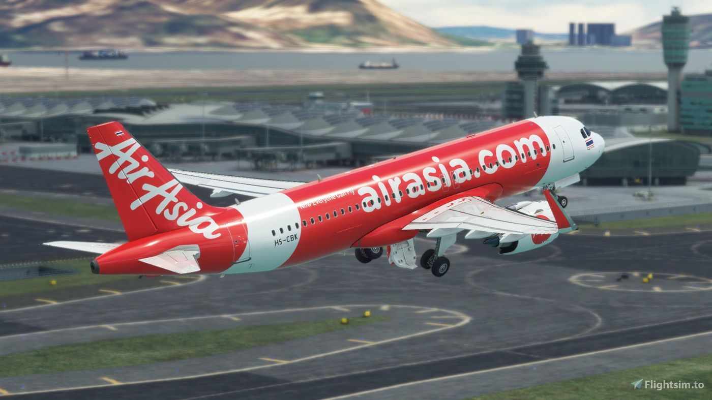 1400x787 A32NX] AirAsia Thai Malay [8K] Livery Pack For Microsoft Flight Simulator