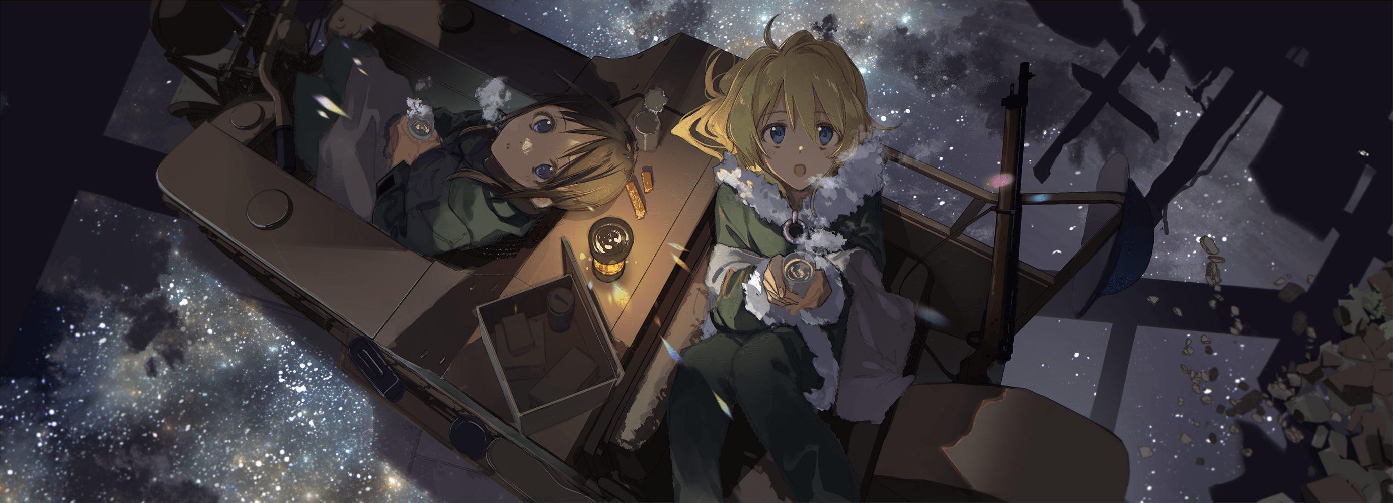 2768x1000 Shoujo Shuumatsu Ryokou' Last Tour Anime Image Board