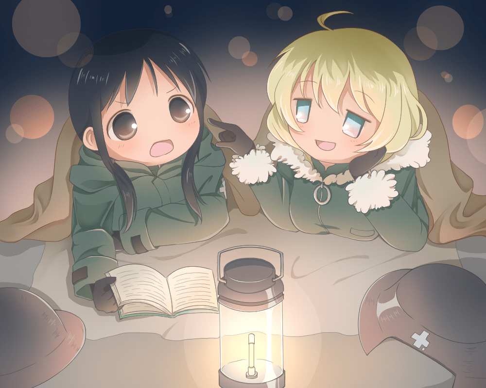 1000x800 Shoujo Shuumatsu Ryokou (Girls' Last Tour) Wallpaper by Pixiv Id 687424 Anime Image Board