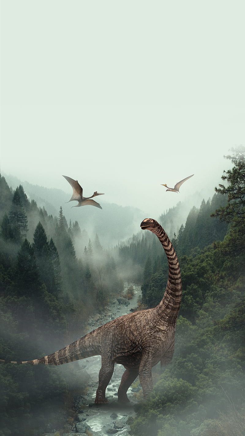 800x1422 1320x2868px, 2K free download. Dinosaur, Artoflost, HD phone wallpaper