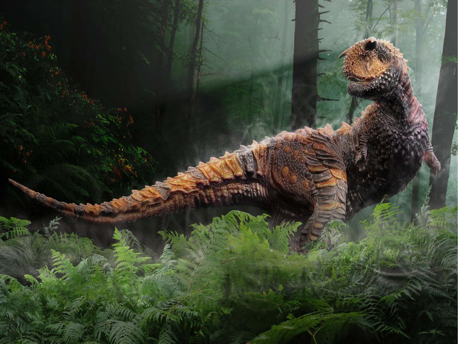 1600x1200 Download A Majestic Brontosaurus Dinosaur Roaming its Natural Habitat