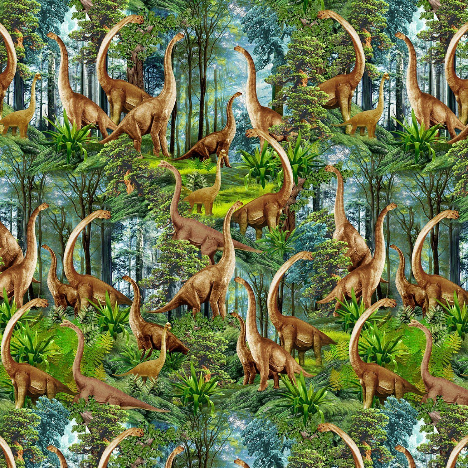 1500x1500 Green Brontosaurus In Forest # CD2409 GREEN