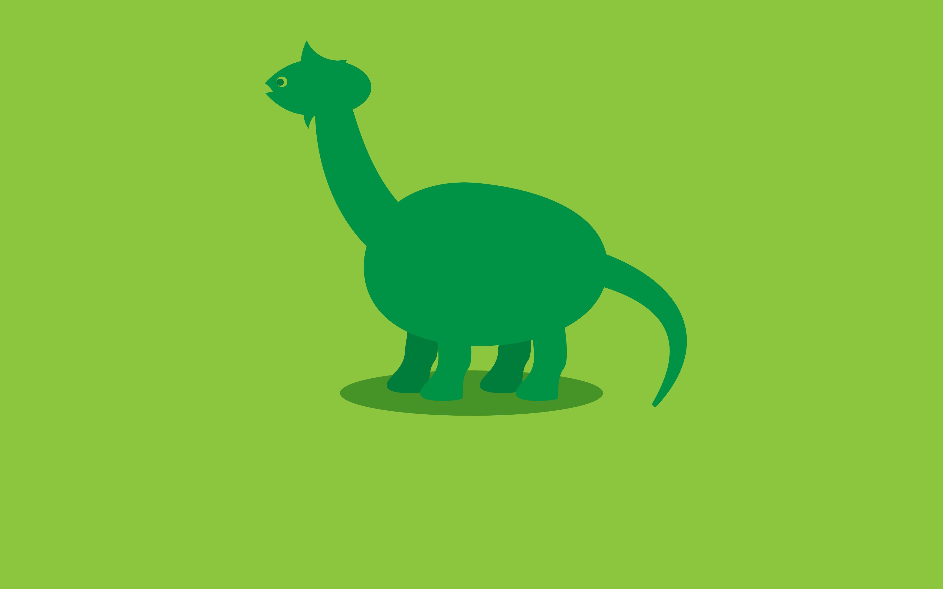 4000x2500 Brontosaurus Dinosaur Minimalist Wallpaper, HD Minimalist 4K Wallpaper, Image and Background