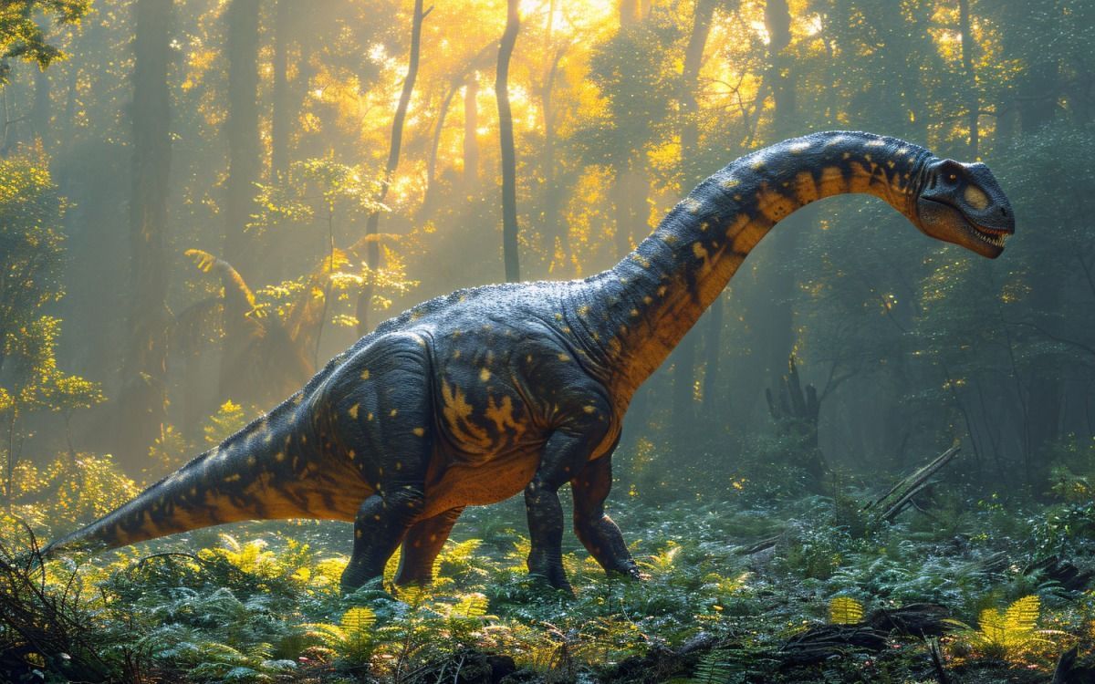 1200x750 Brontosaurus Dinosaur realistic Photography 1