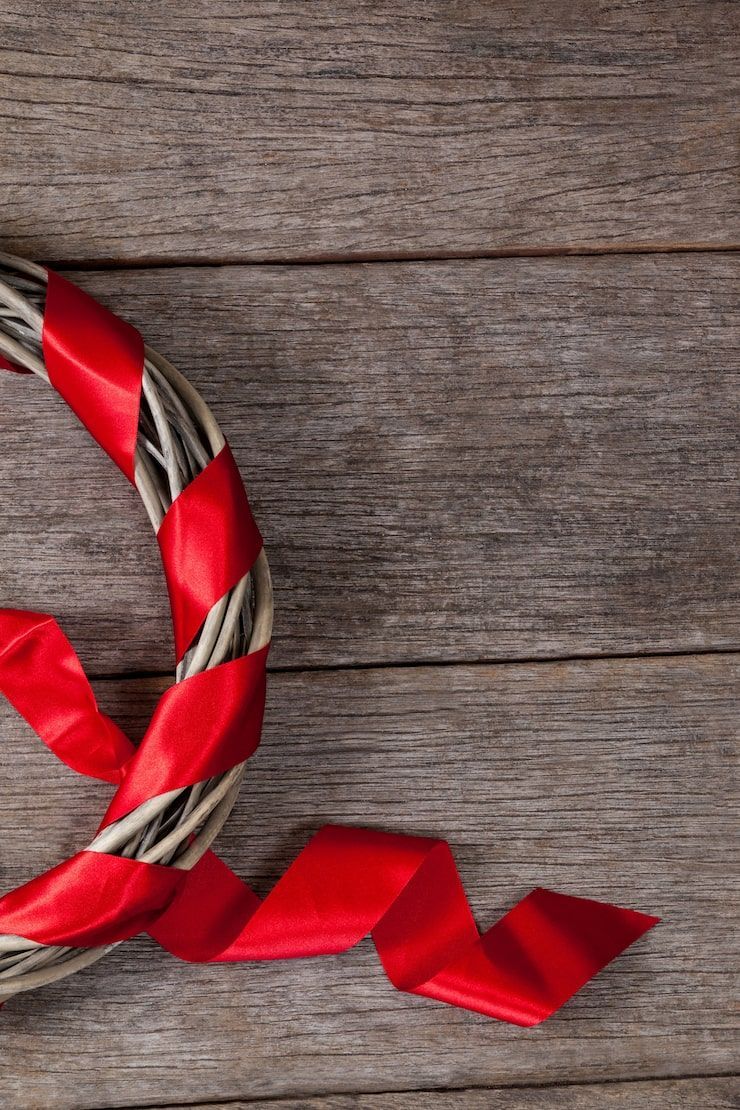 740x1110 Curled Red Ribbon Banner Photo Free High Quality Picture
