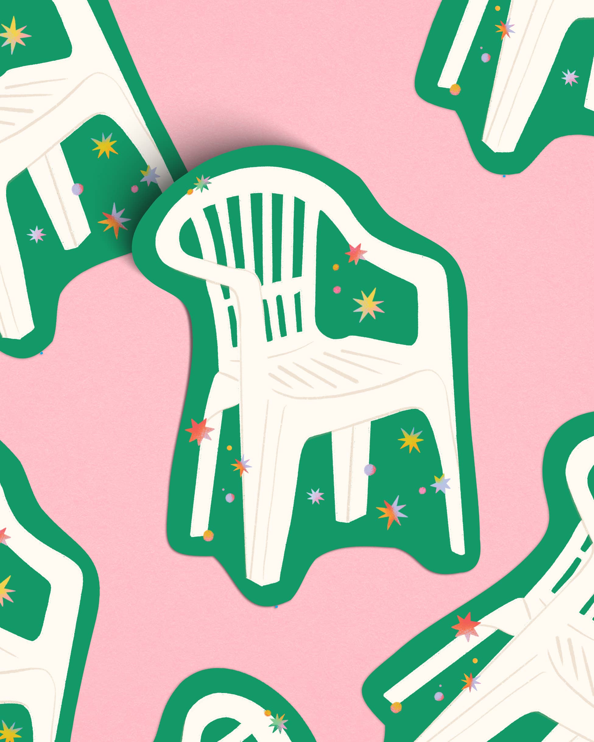 1951x2439 Sticker. Bad Bunny DtMF Chair
