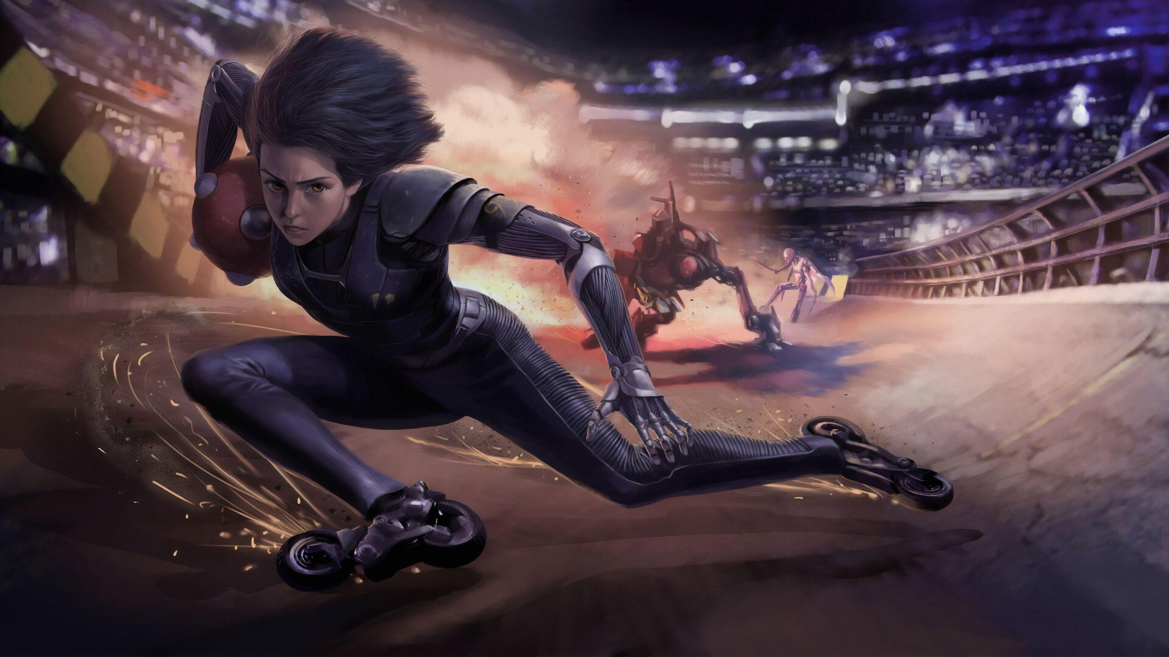 3840x2160 Alita From Battle Angel iPad Pro Retina Display