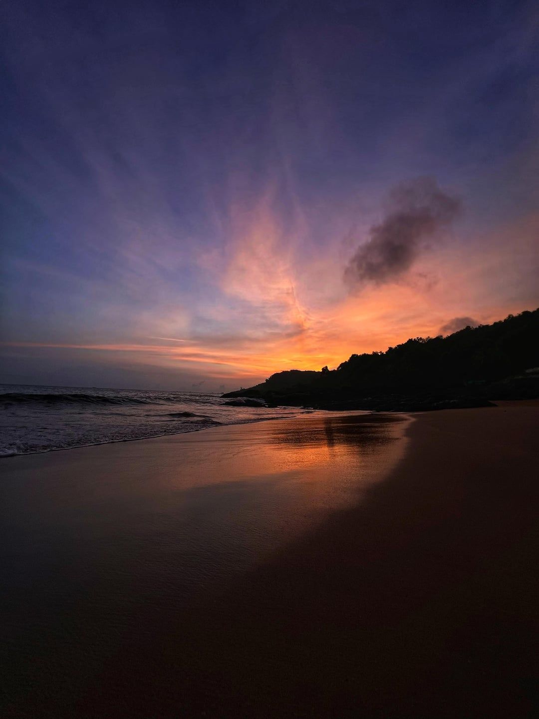 1080x1440 Sunset at Paradise Beach, Gokarna