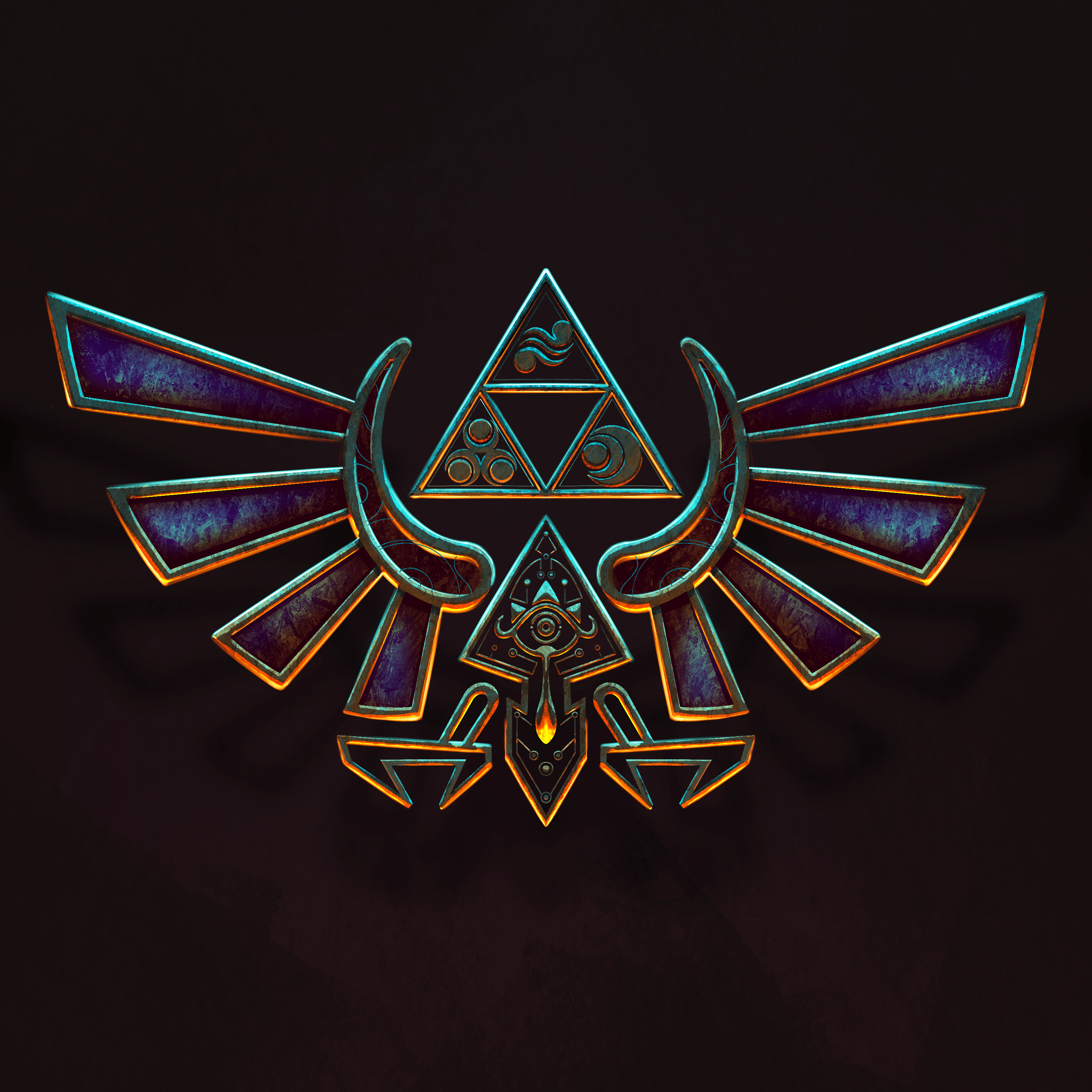 3000x3000 Hylian Crest (Legend of Zelda fan art) by Tatiana O'Toole (Bischak) on Dribbble