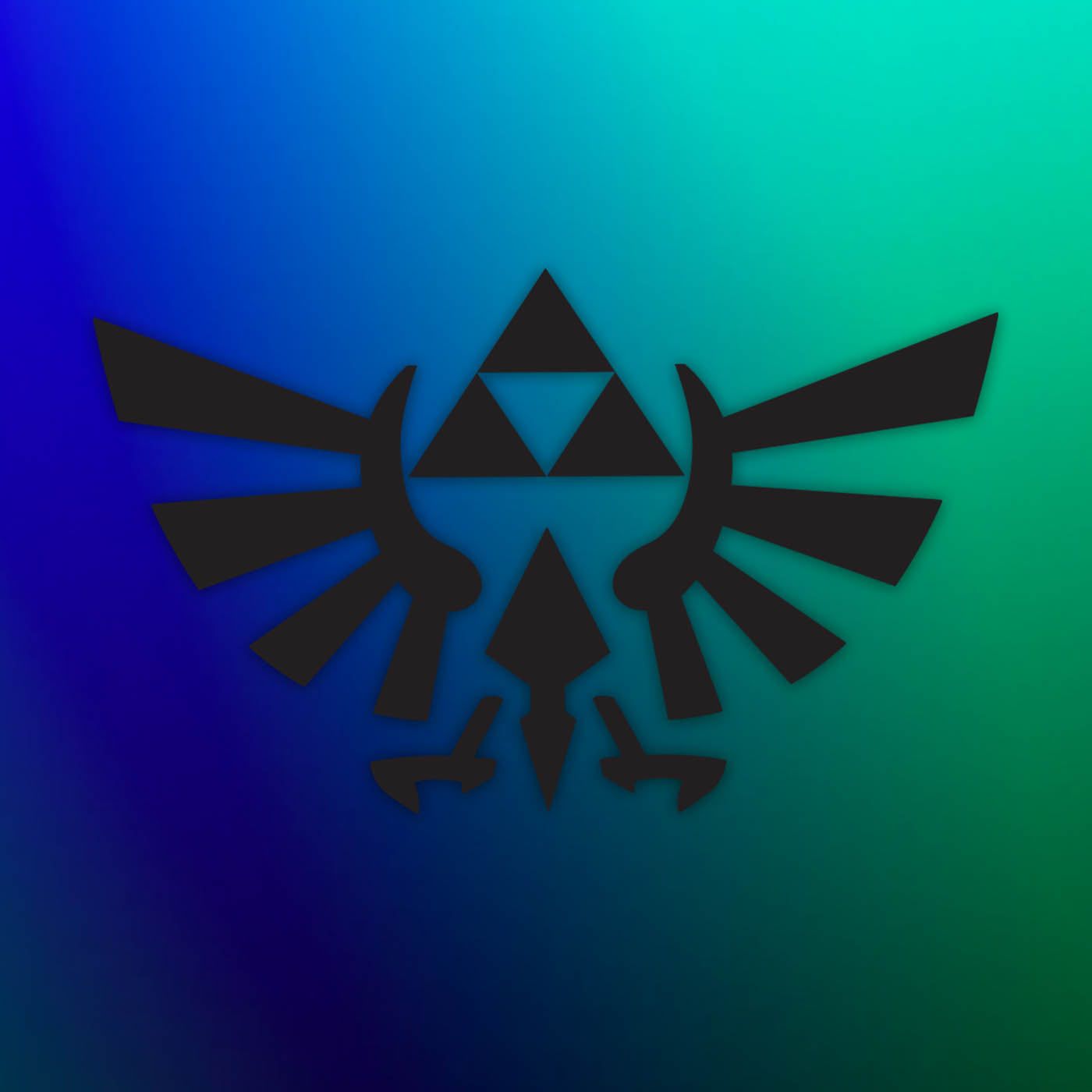 1400x1400 Hylian Crest. Legend of Zelda Stickers. Boo Tees Apparel