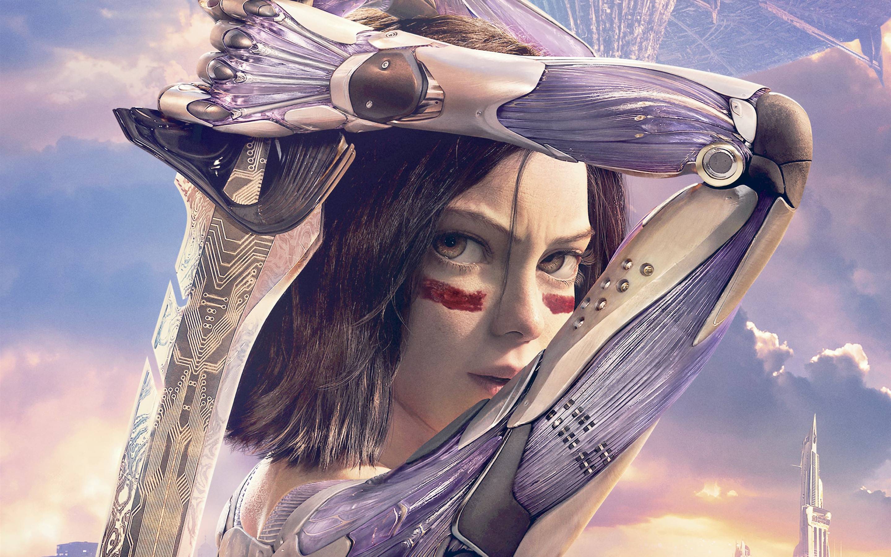 2880x1800 Wallpaper Alita: Battle Angel, girl, sword 2880x1800 HD Picture, Image