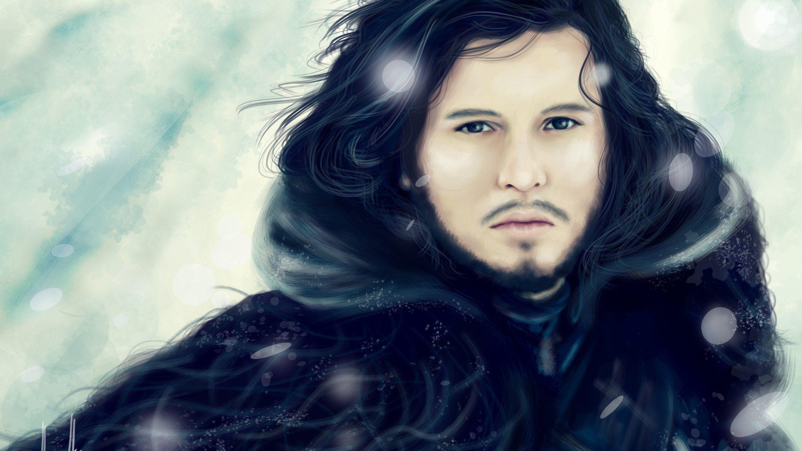 2560x1440 Man dark face look fantasy wallpaperx1440