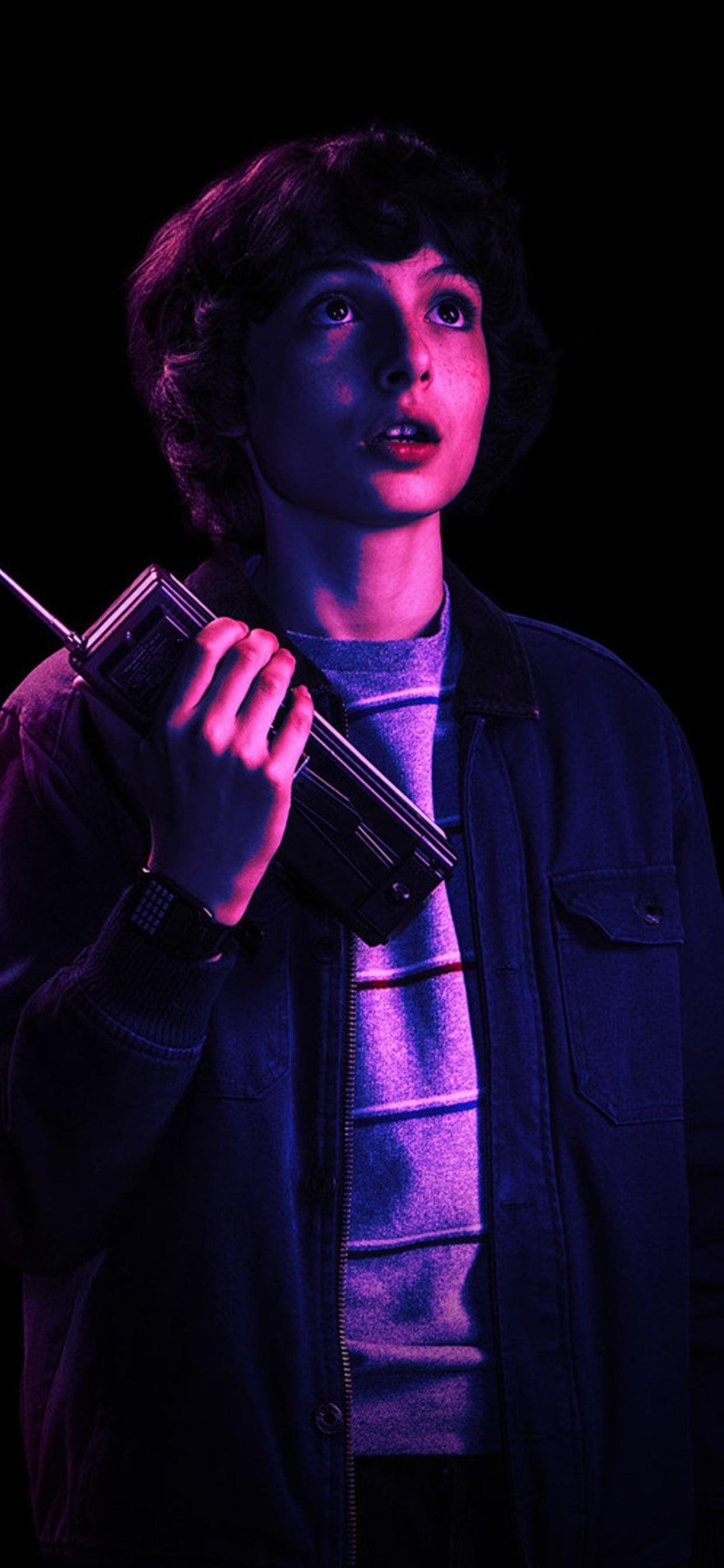 1242x2688 Stranger Things Eleven And Mike Cave iPhone Wallpaper Free Download