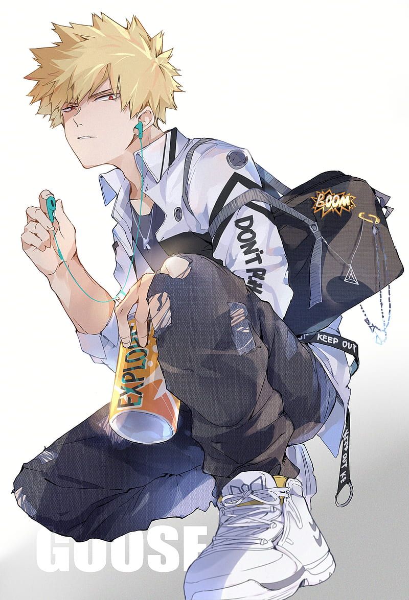 800x1175 Anime boys, Katsuki Bakugou, blond hair, muscles, anime, abs, muscular, HD phone wallpaper