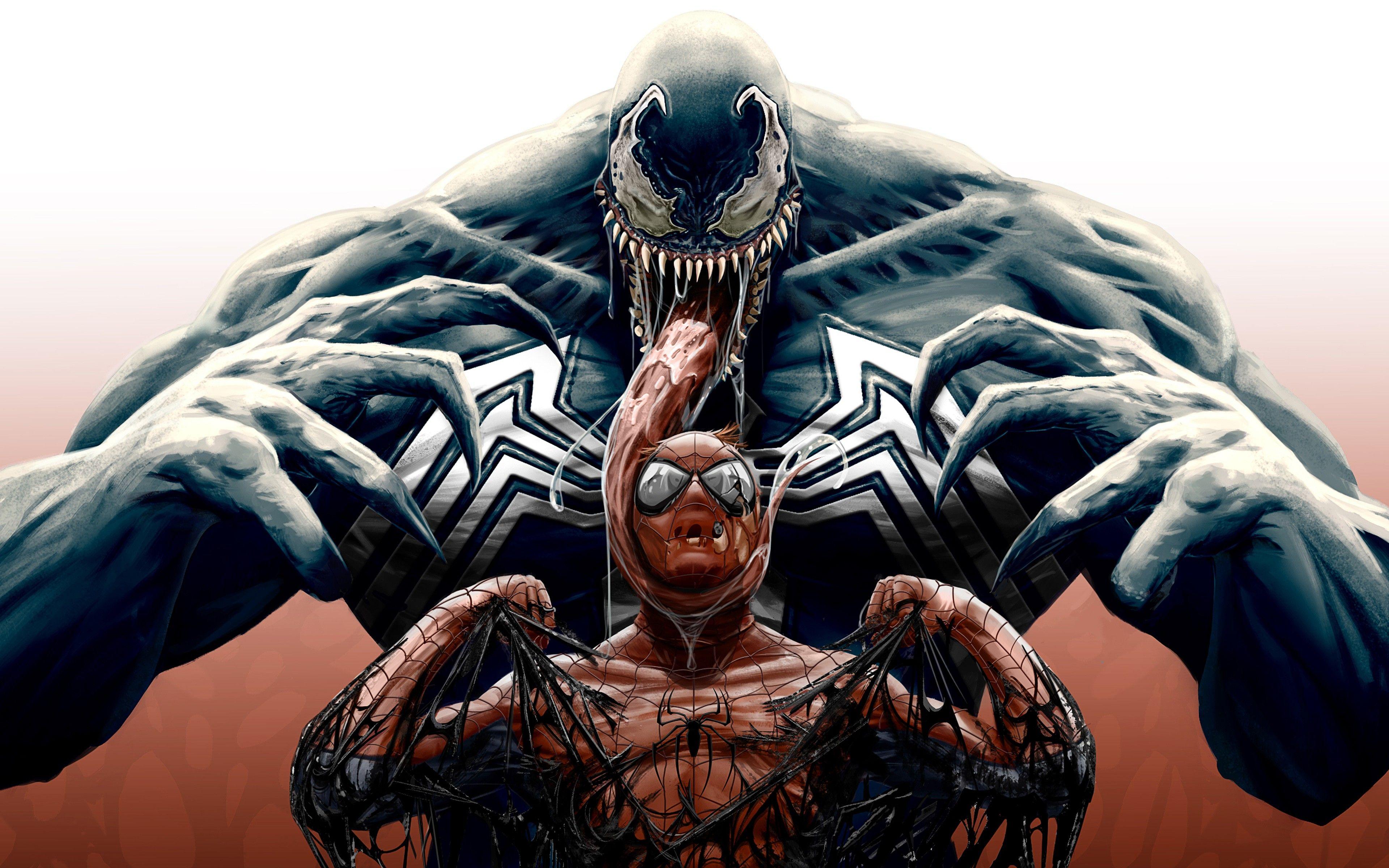 3840x2400 Venom Vs Spider Man Stunning Artwork DeskK HD