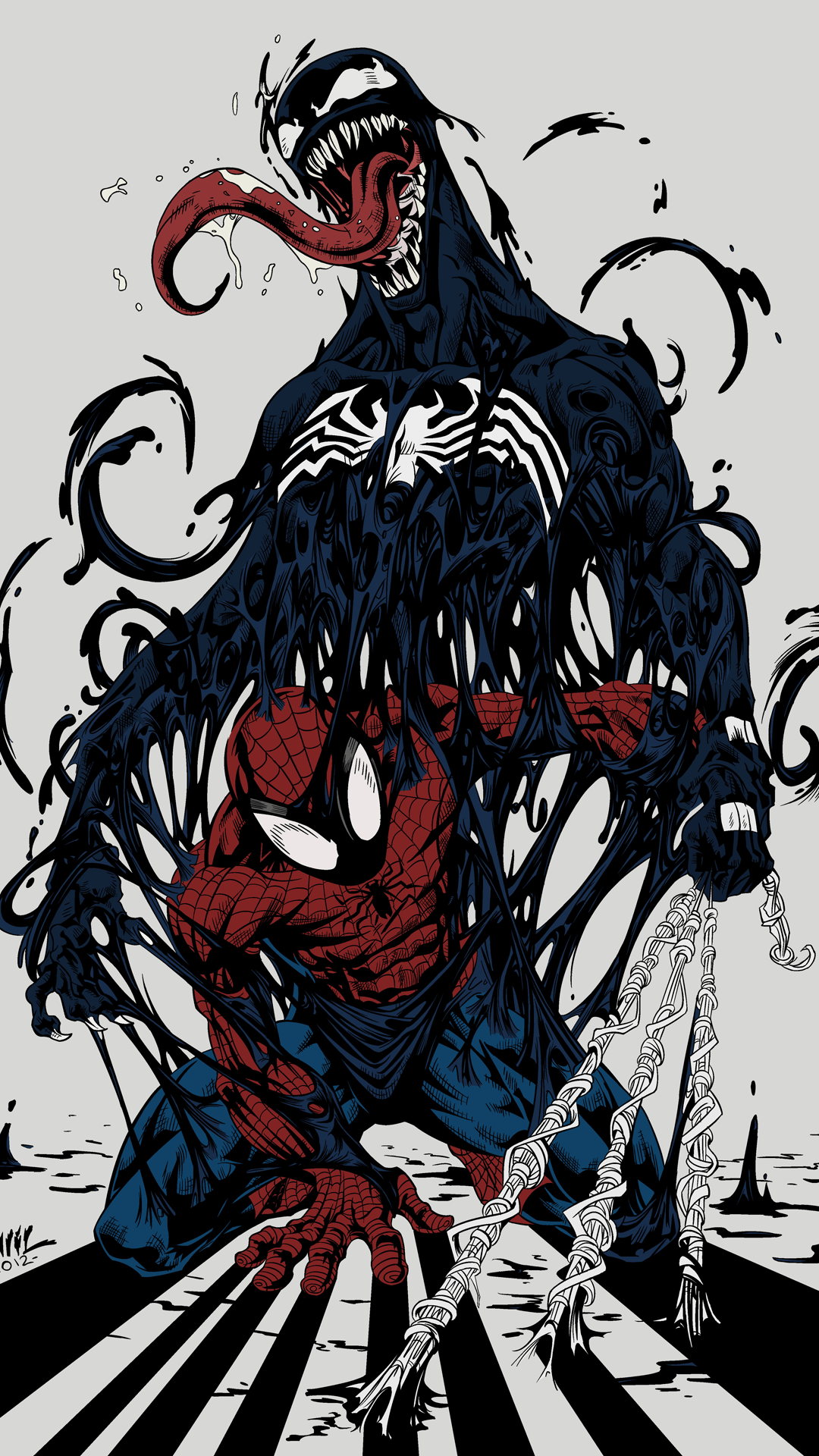 1080x1920 Spiderman Venom Wallpaper, Picture
