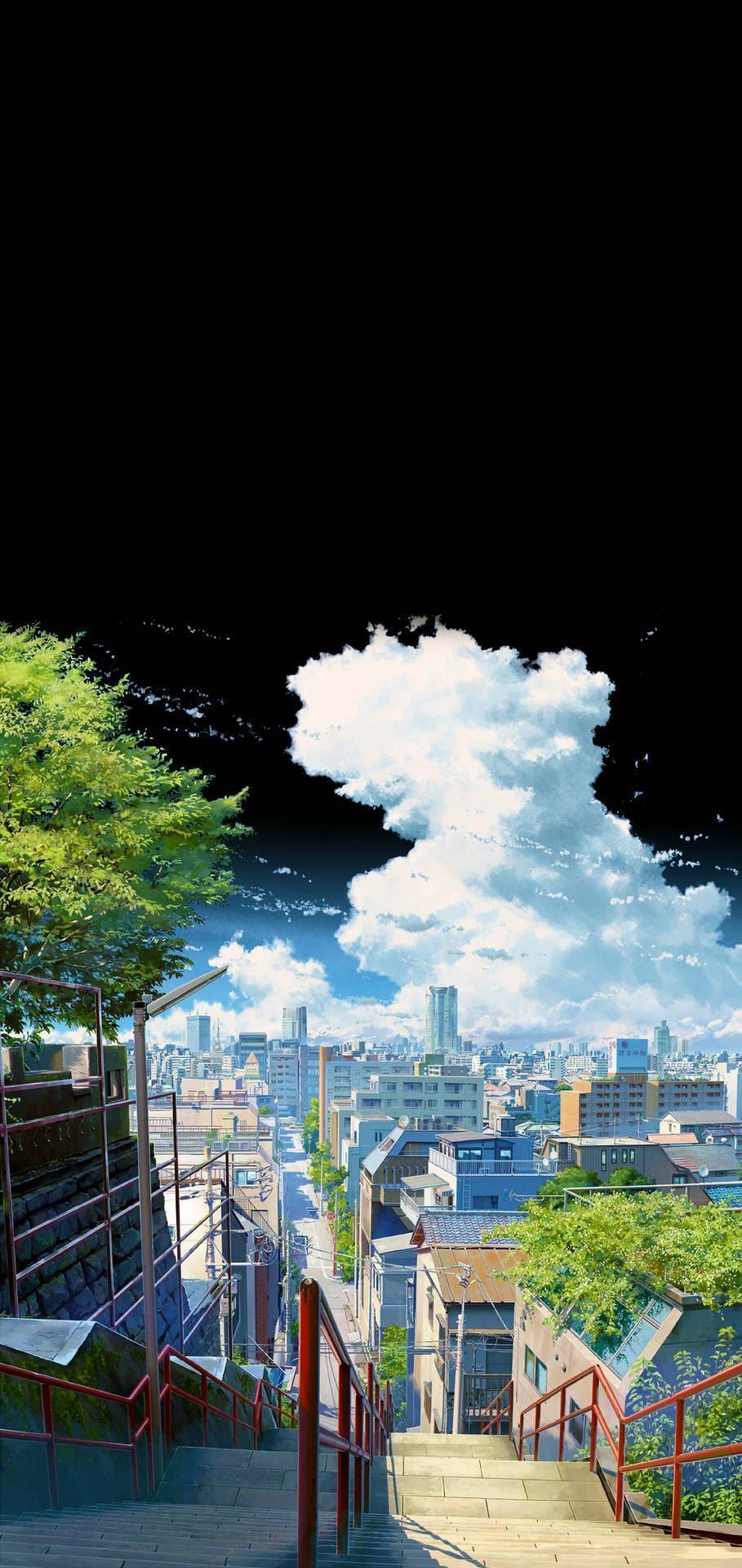 909x1920 Download Suga Staircase Kimi No Na Wa Phone Wallpaper