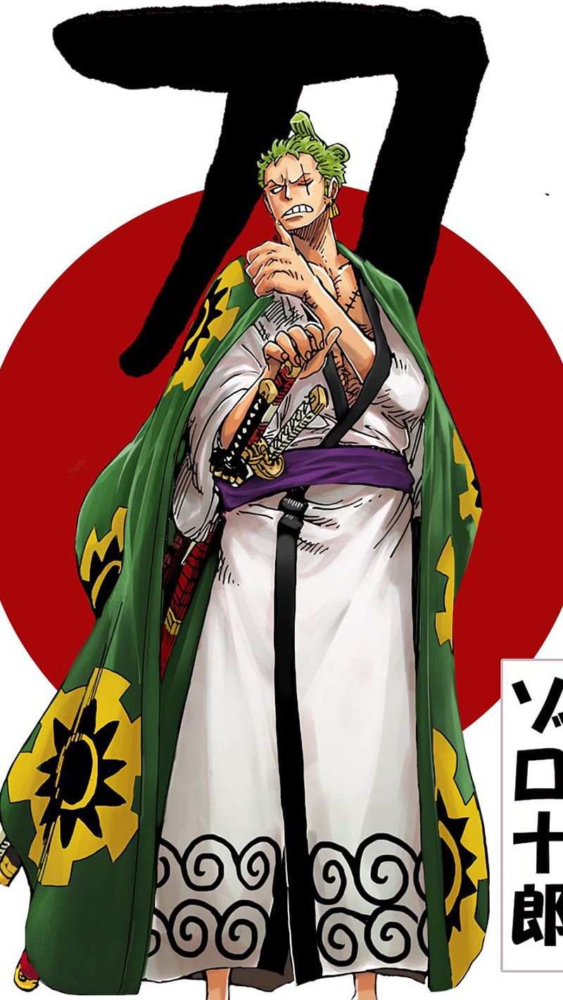 800x1422 Zoro, Wano, Anime, One Piece, Manga, HD phone wallpaper