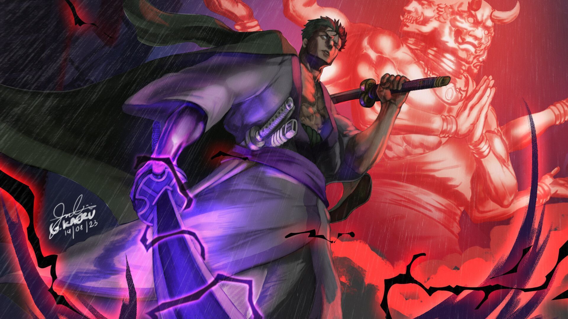 1920x1080 Zoro Wano Arc Wallpaper