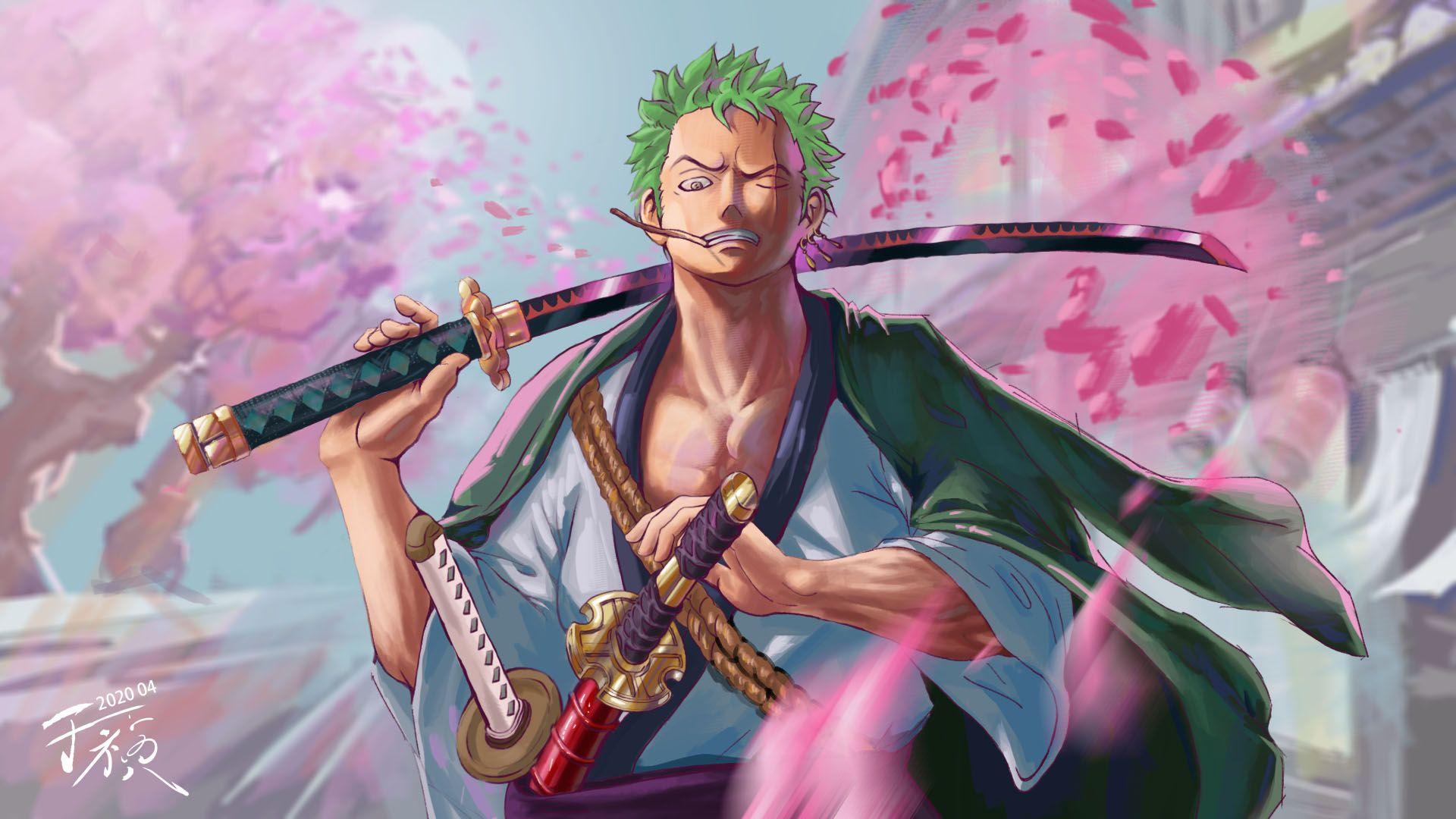1920x1080 Zoro Wano Kuni Wallpaper