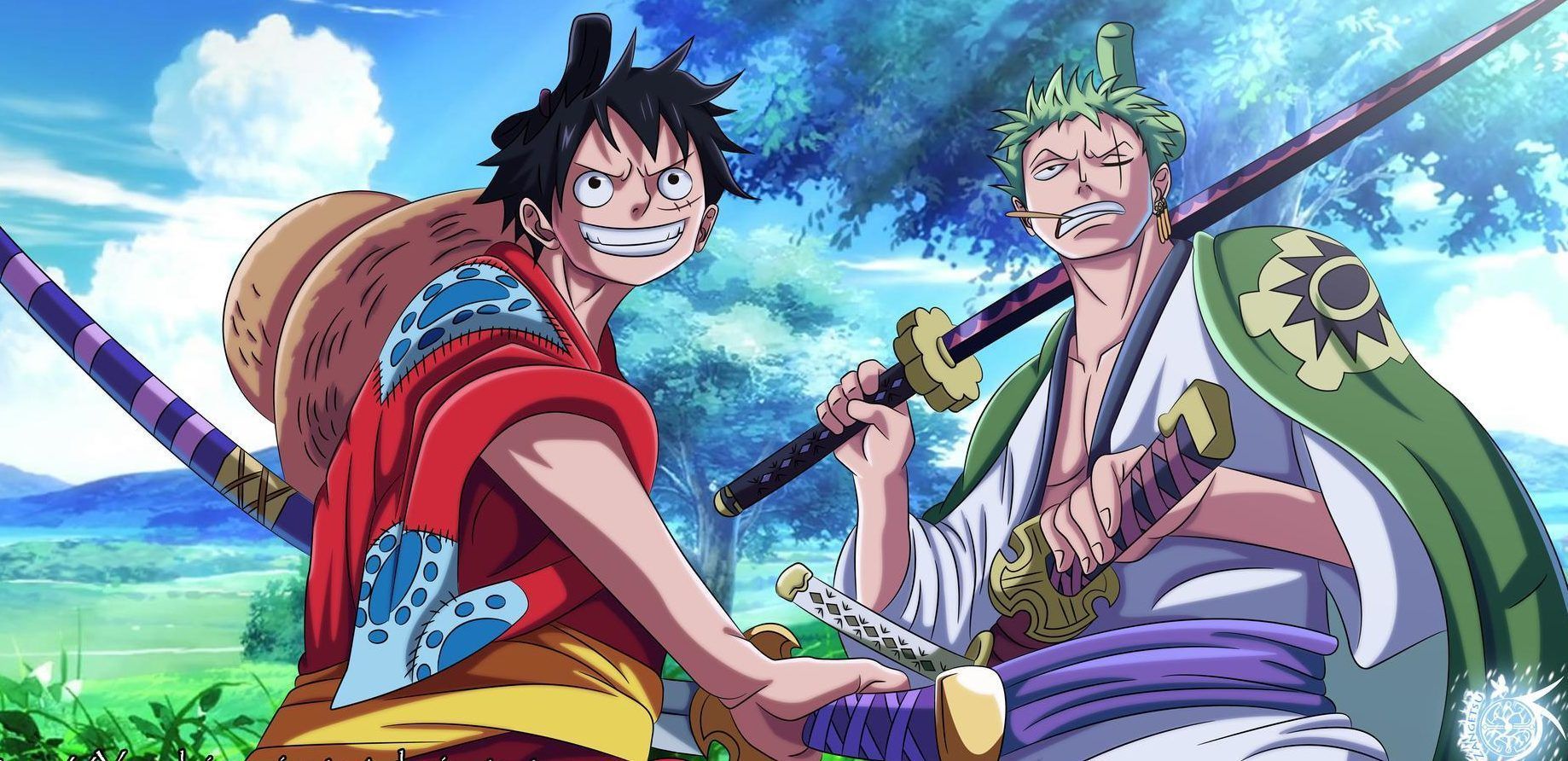 1838x892 One Piece Wano Wallpaper by nguyen huu tho on Dribbble