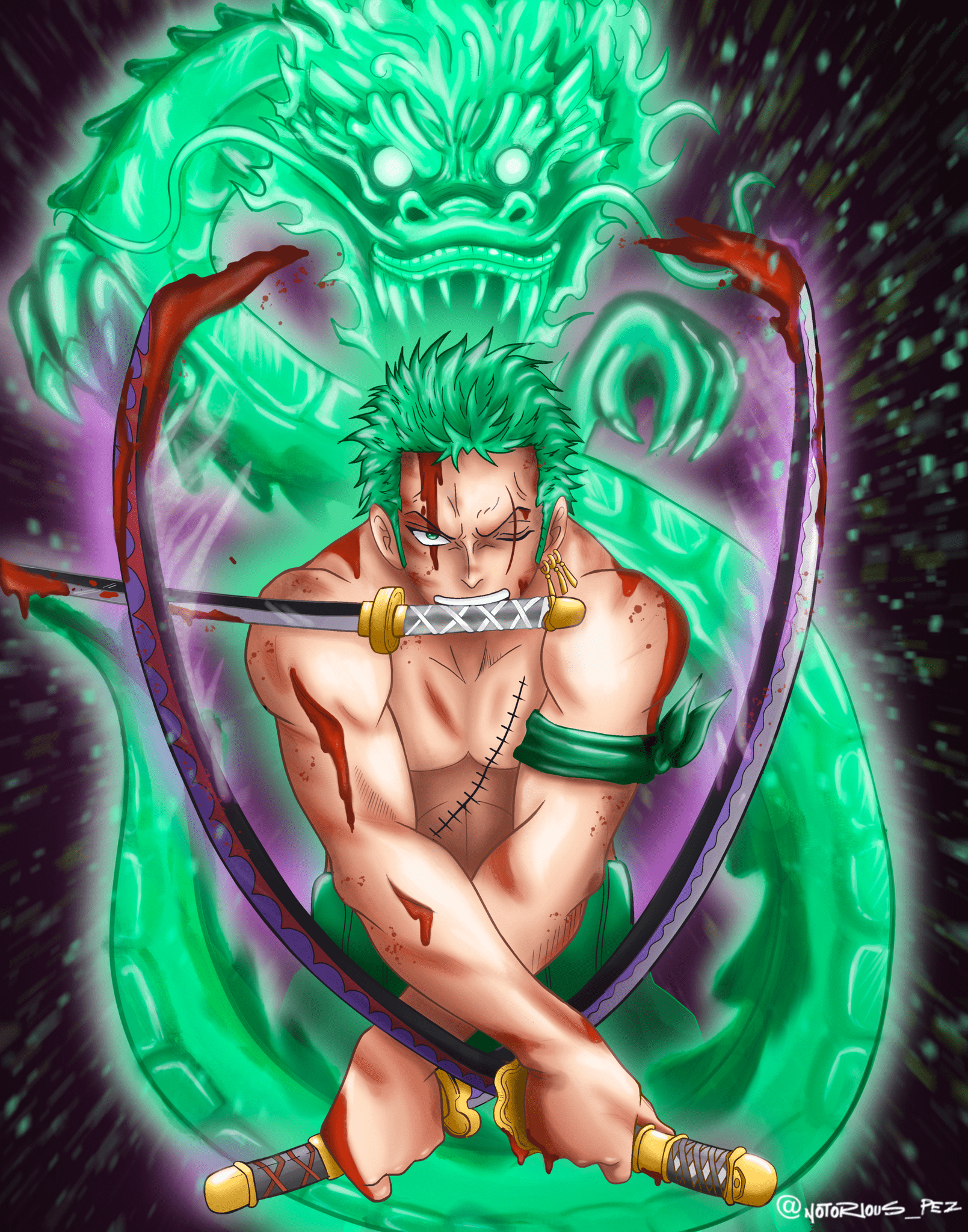 1609x2048 Roronoa Zoro