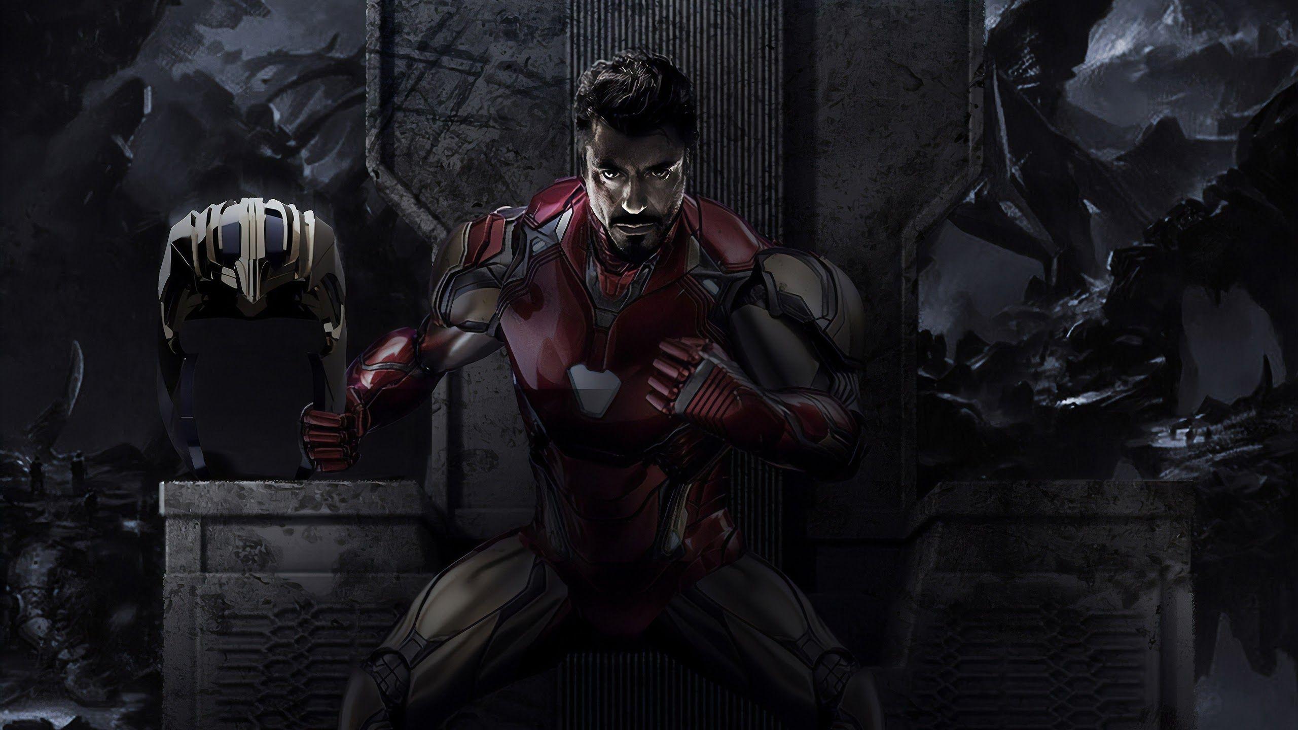 2560x1440 Iron Man Tony Stark Avengers Endgame 4K Wallpaper