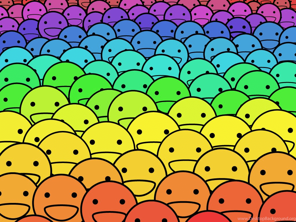 1024x768 Cool Smiley Face Background Desktop Background