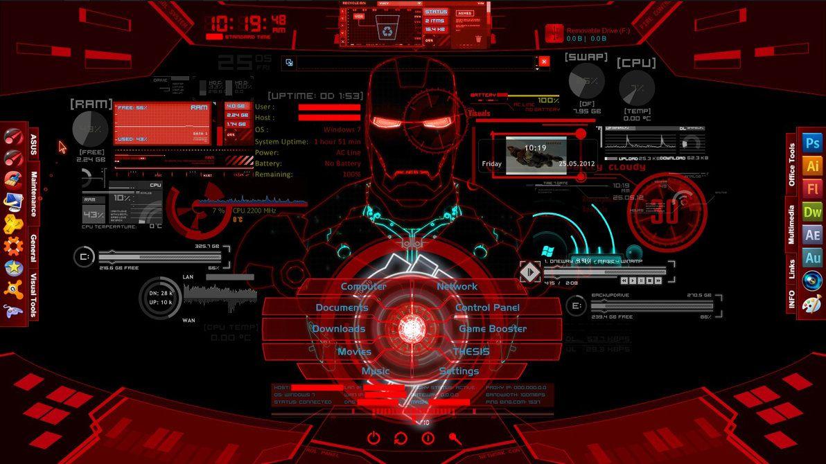 1192x670 Jarvis Live Wallpaper for PC