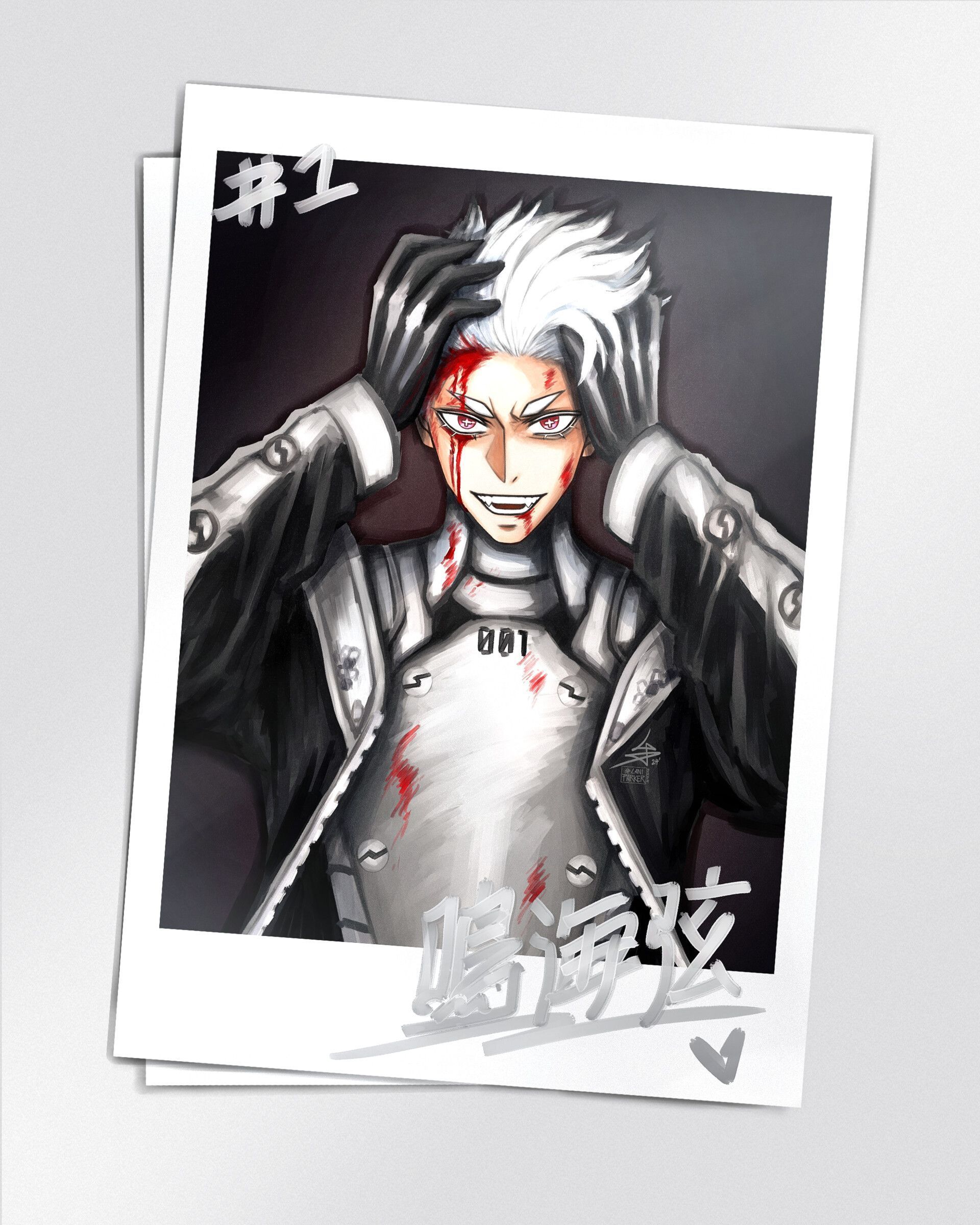 1920x2400 [KAIJU no.8] Narumi Gen Polaroid Design